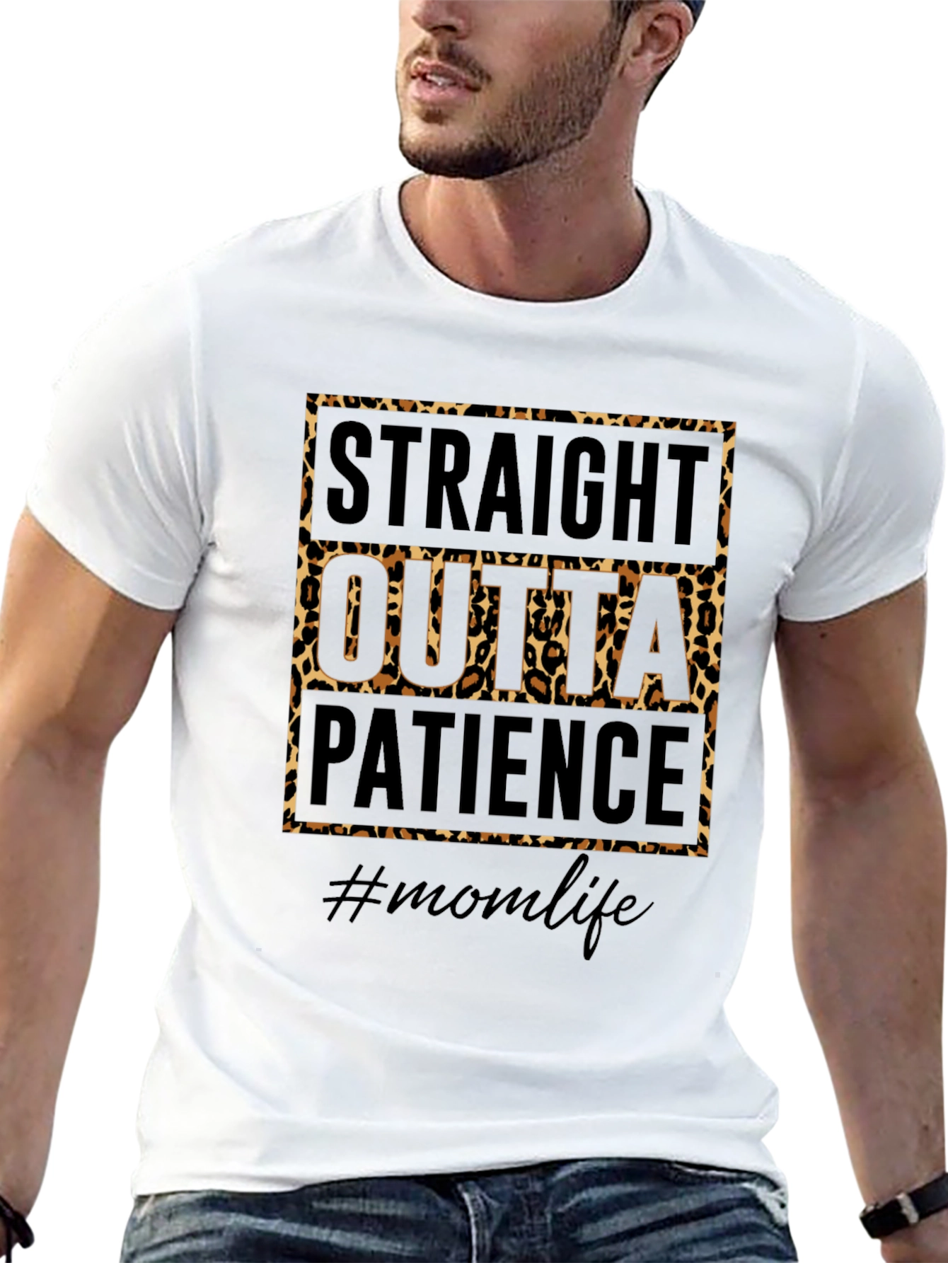 Straight Outta Patience Mom Life Graphic Tee