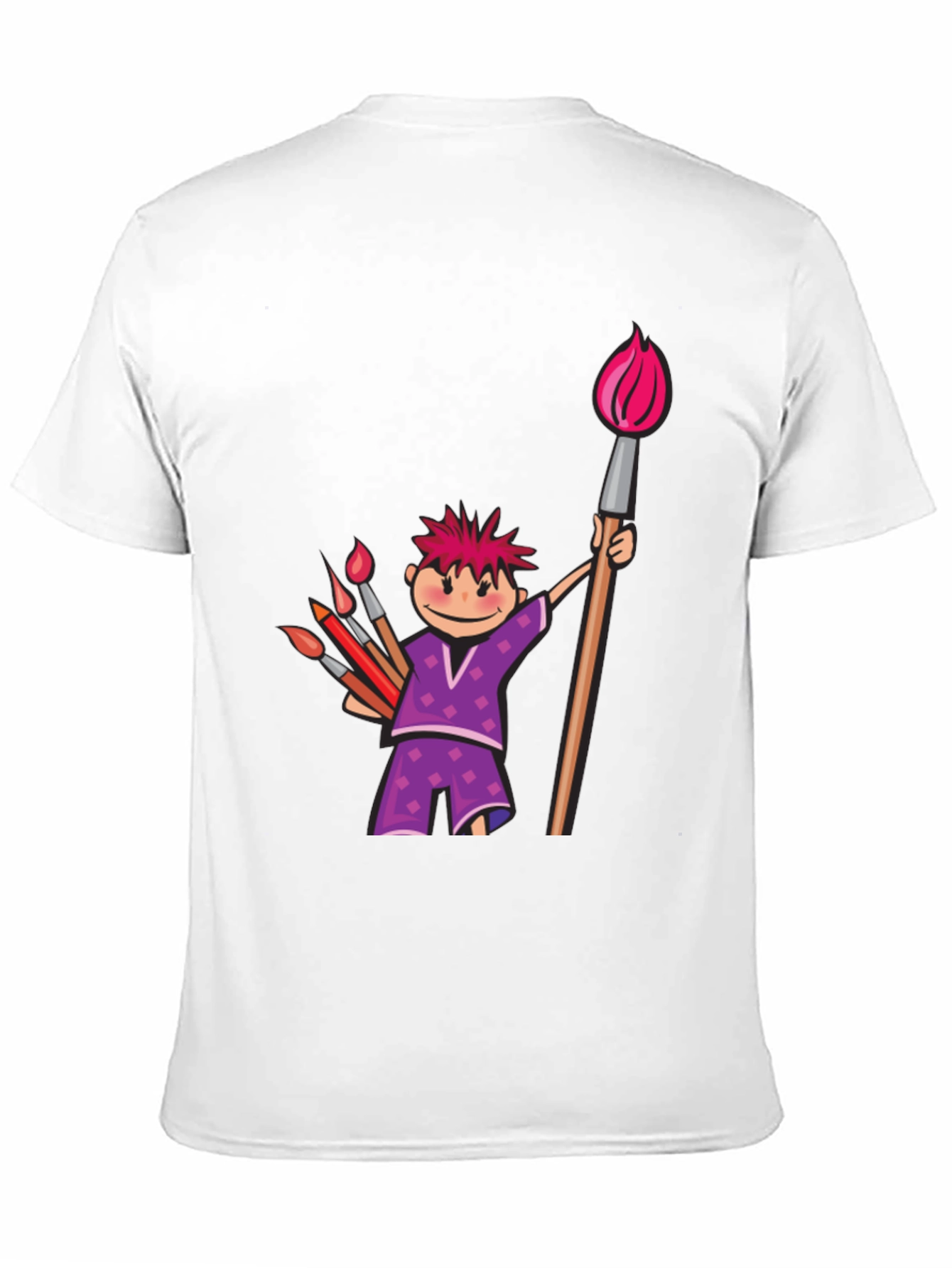 Artist Cartoon Graphic T-Shirt