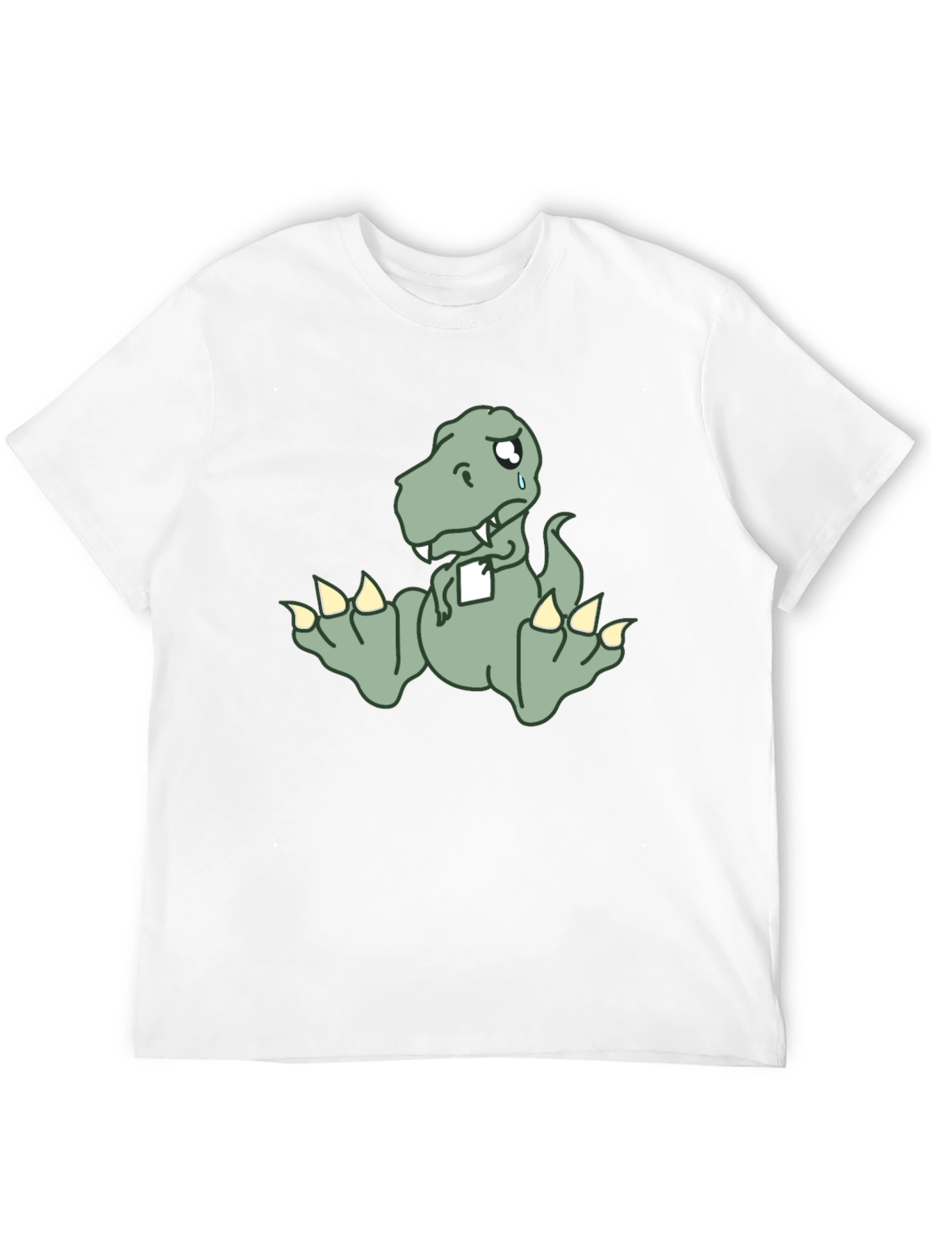 Sad Dino T-Shirt - Funny Cartoon Tee