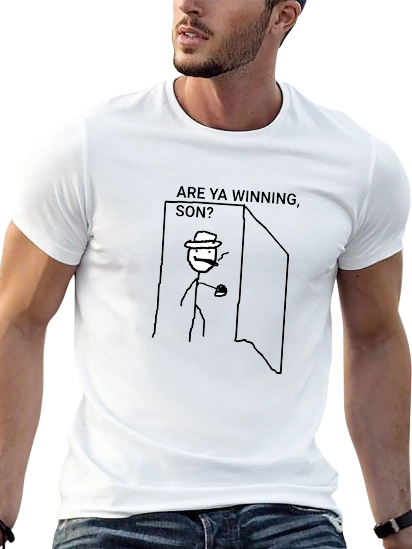 Are Ya Winning Son? Black T-Shirt