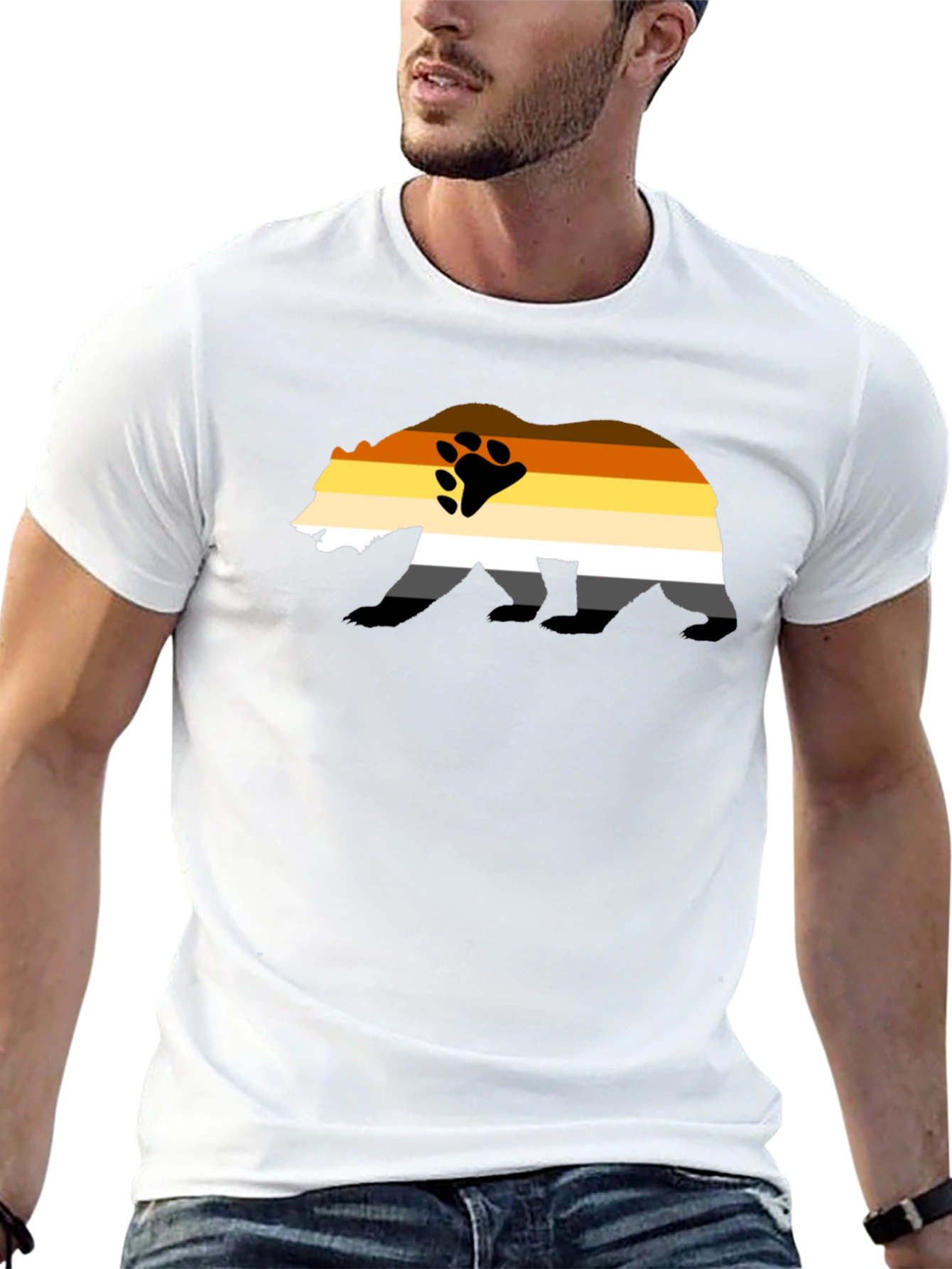 Bear Pride T-Shirt - Black Graphic Print