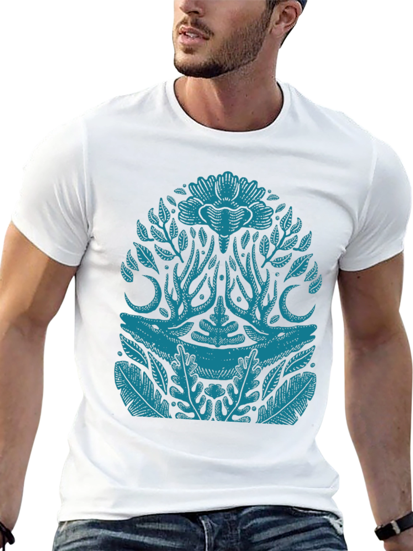 Natures Reflection Graphic Tee - Black