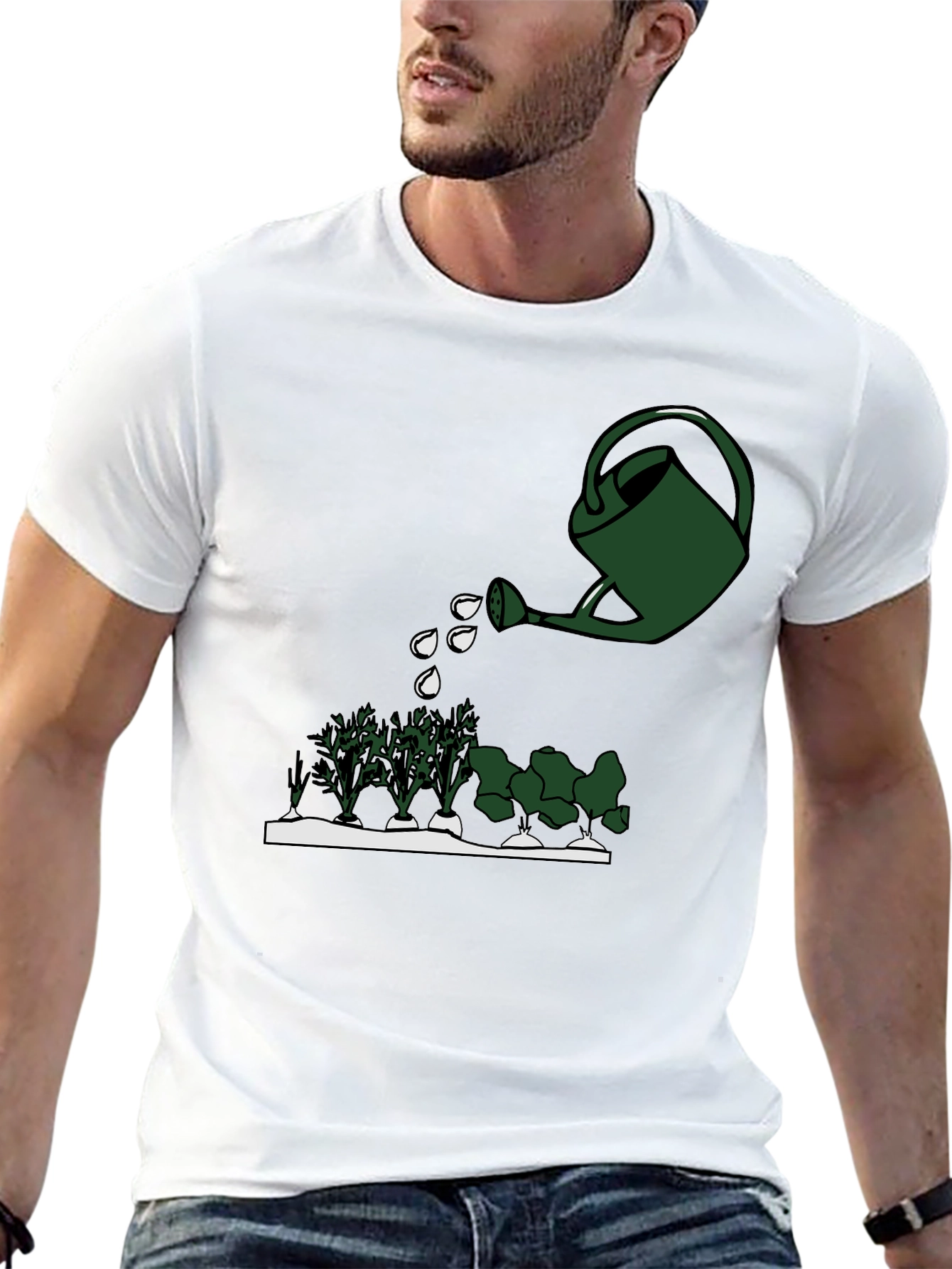 Gardening T-Shirt - Watering Can Design