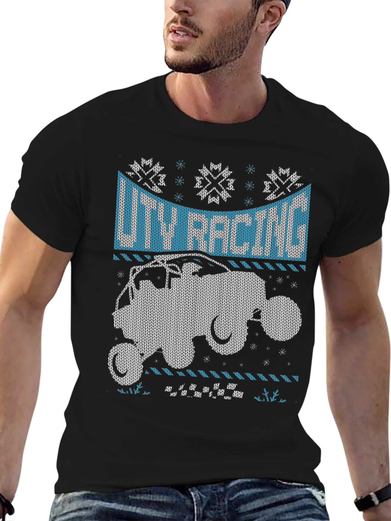 UTV Racing Knit Pattern Graphic Tee