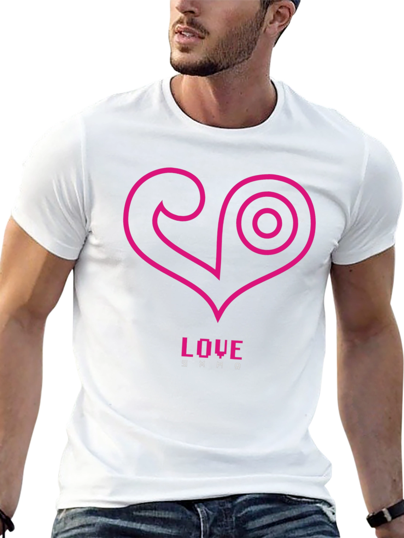 Love Symbol Black Tee