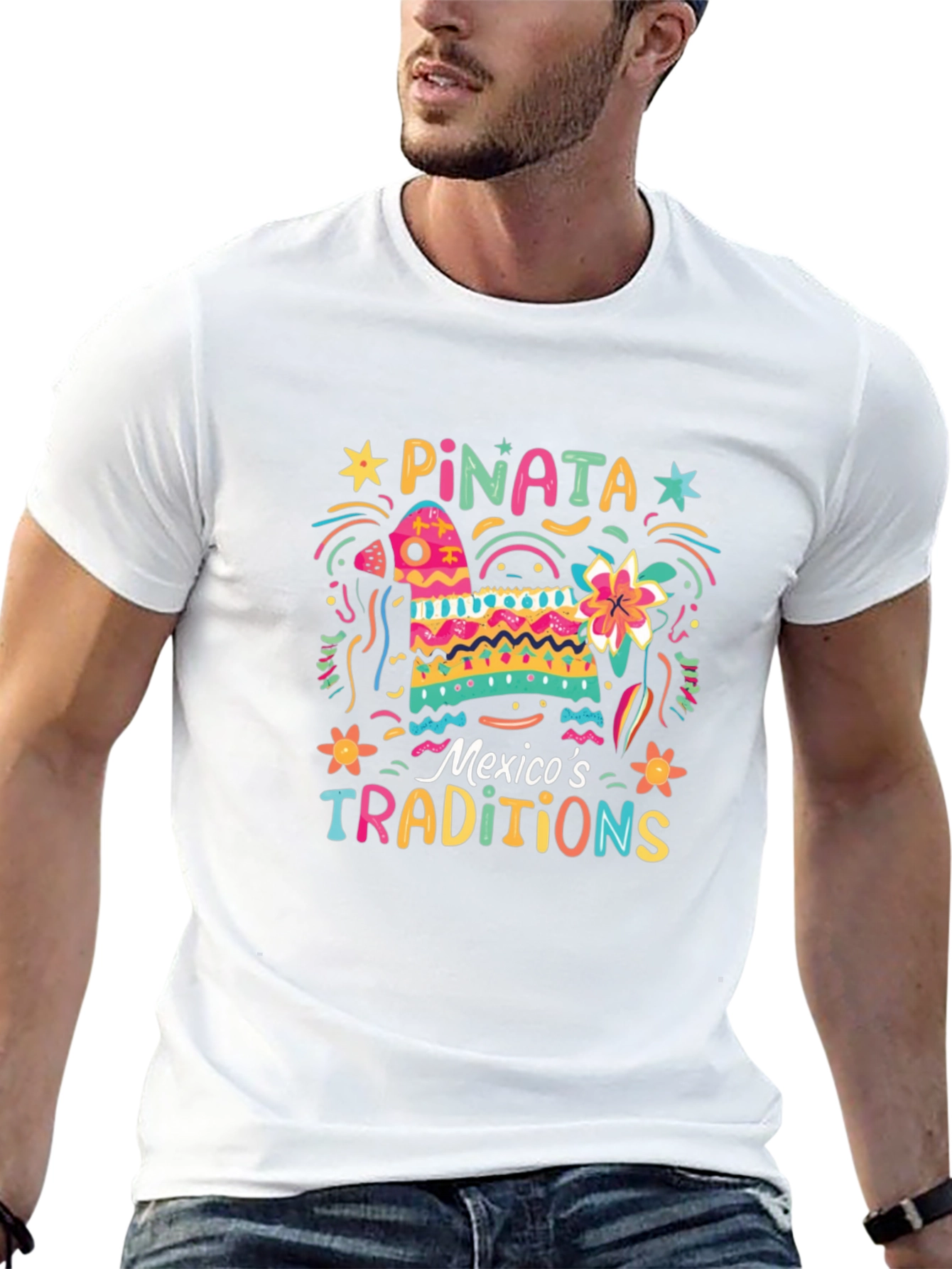 Festive Piñata T-Shirt - Mexicos Traditions