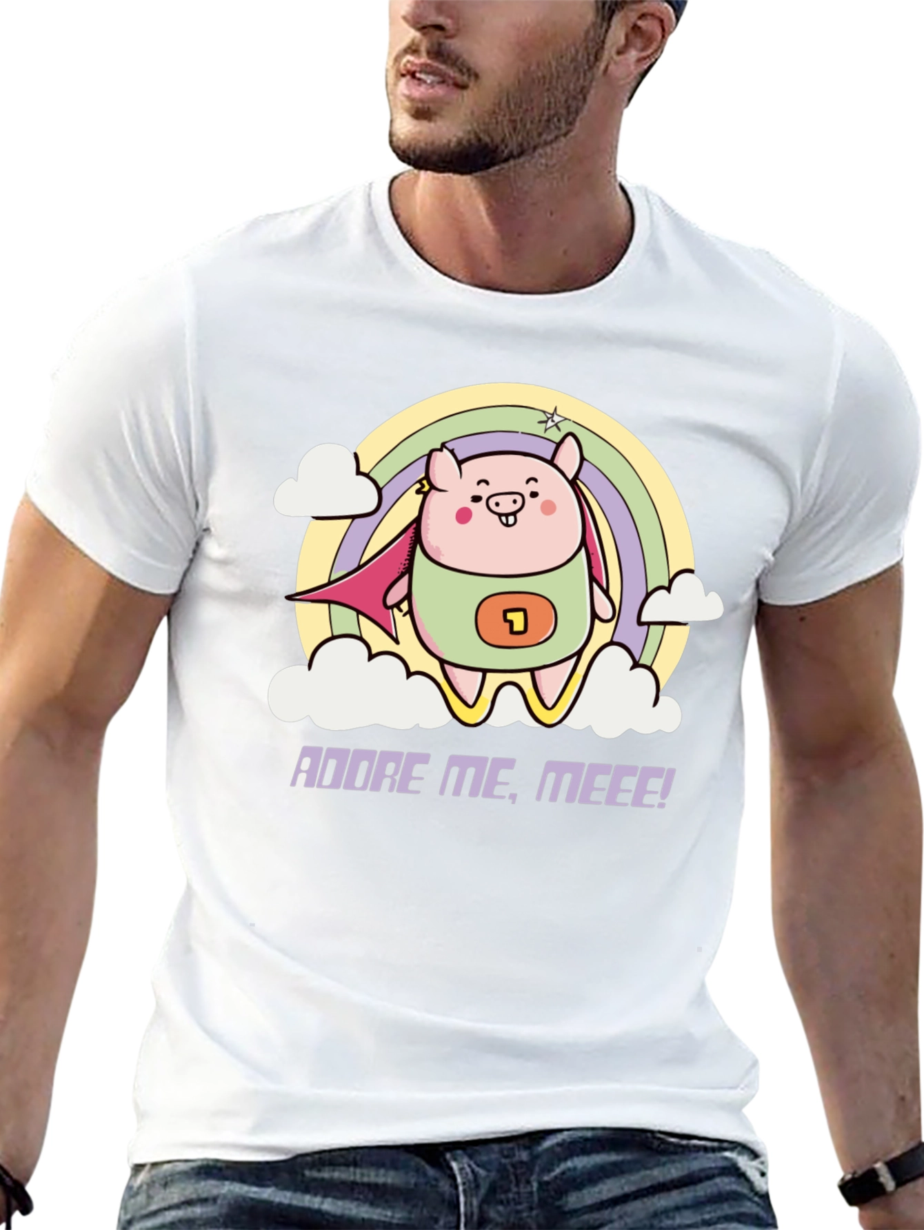Adorable Superhero Pig T-Shirt