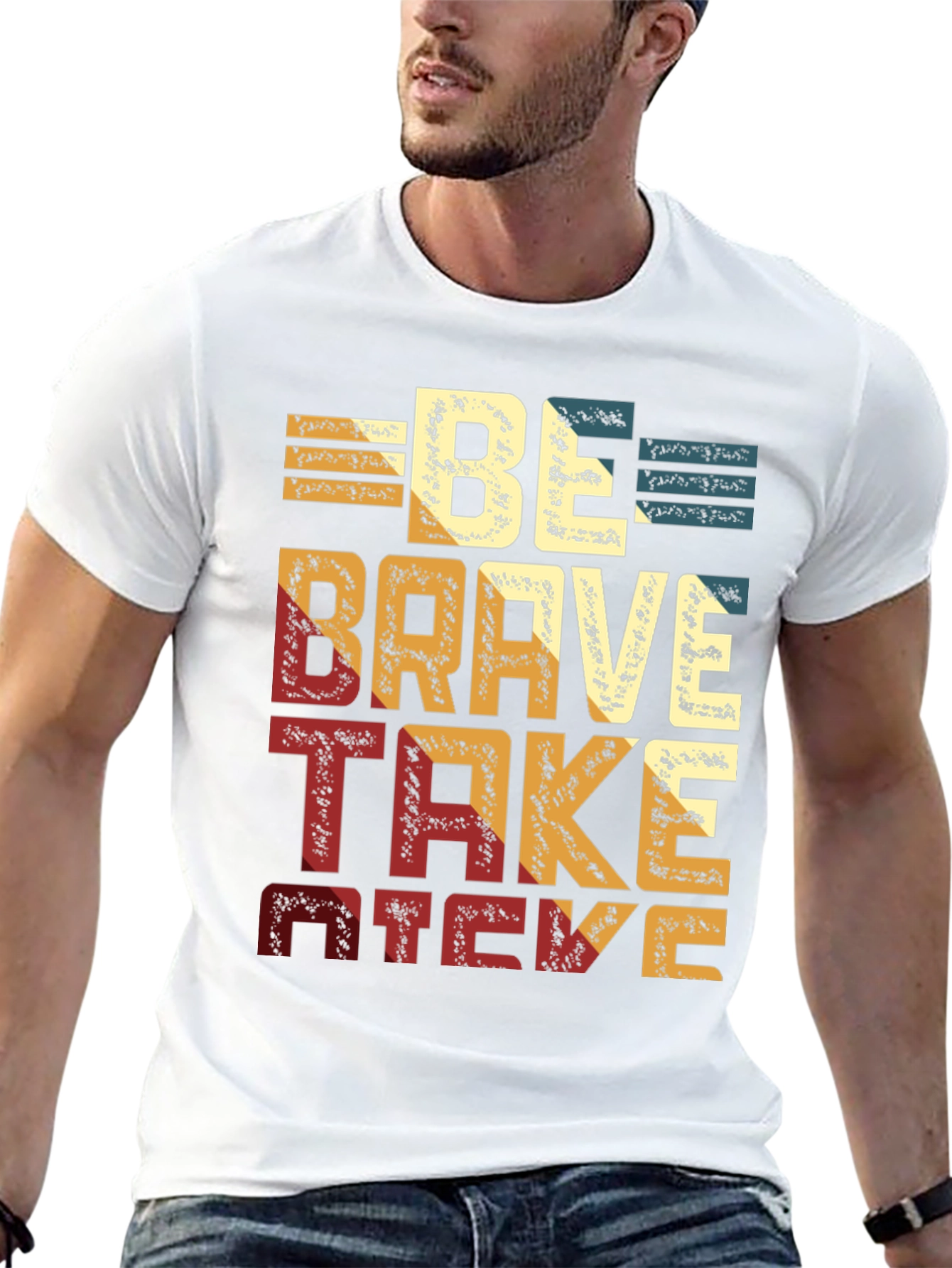 Be Brave Take Risks Black T-Shirt