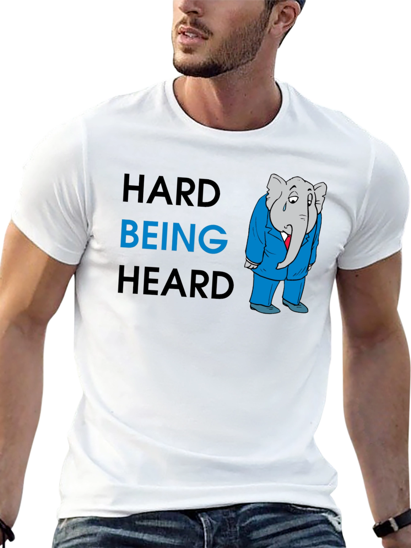 Hard Being Heard Graphic T-Shirt