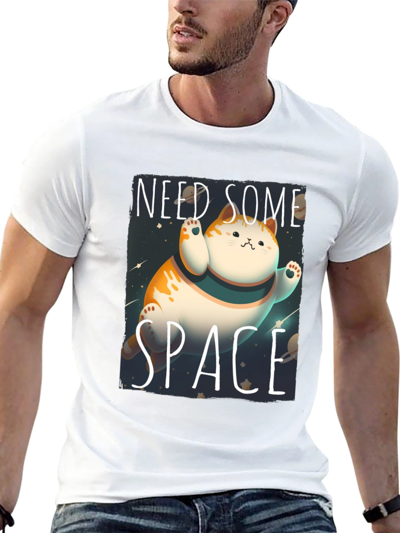 Need Some Space Cat T-Shirt - Galaxy Kitten Tee