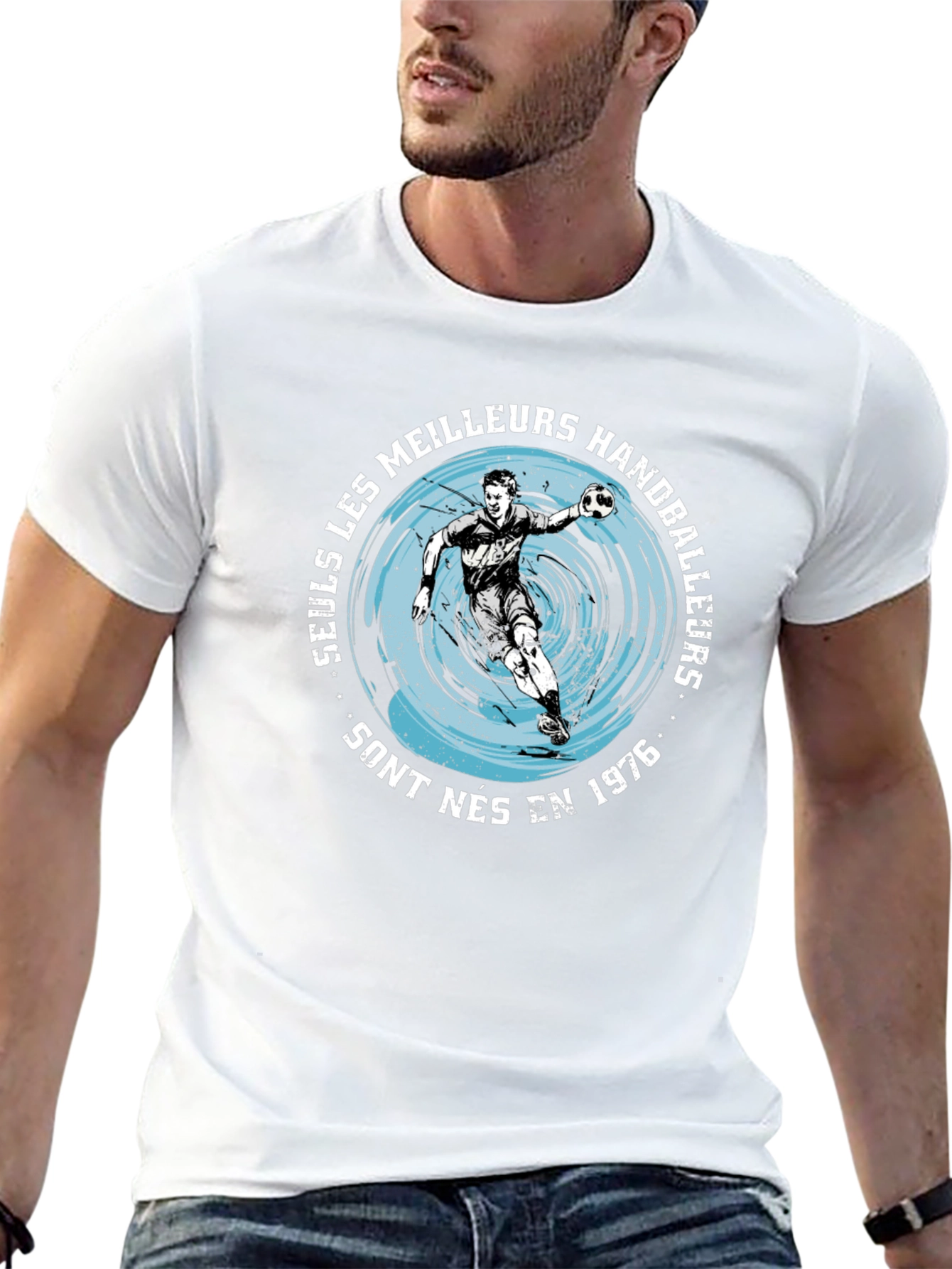 Handball Player Graphic T-Shirt - Born in 1976