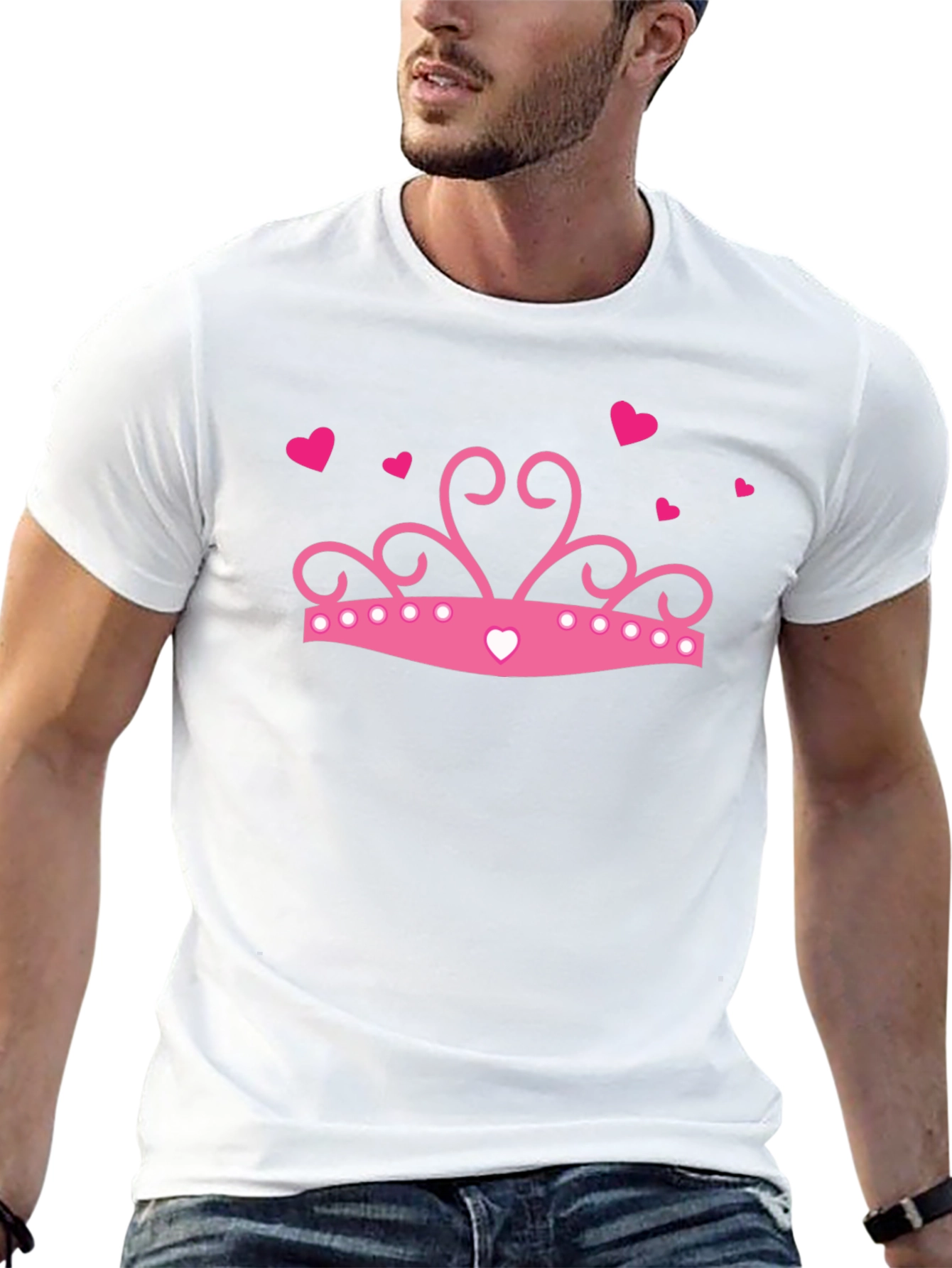 Princess Crown Graphic T-Shirt - Black