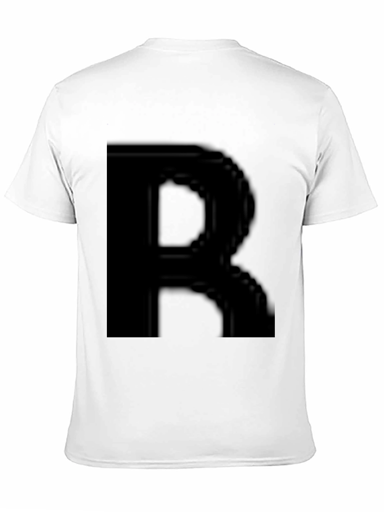 Black T-Shirt with Bold R Design
