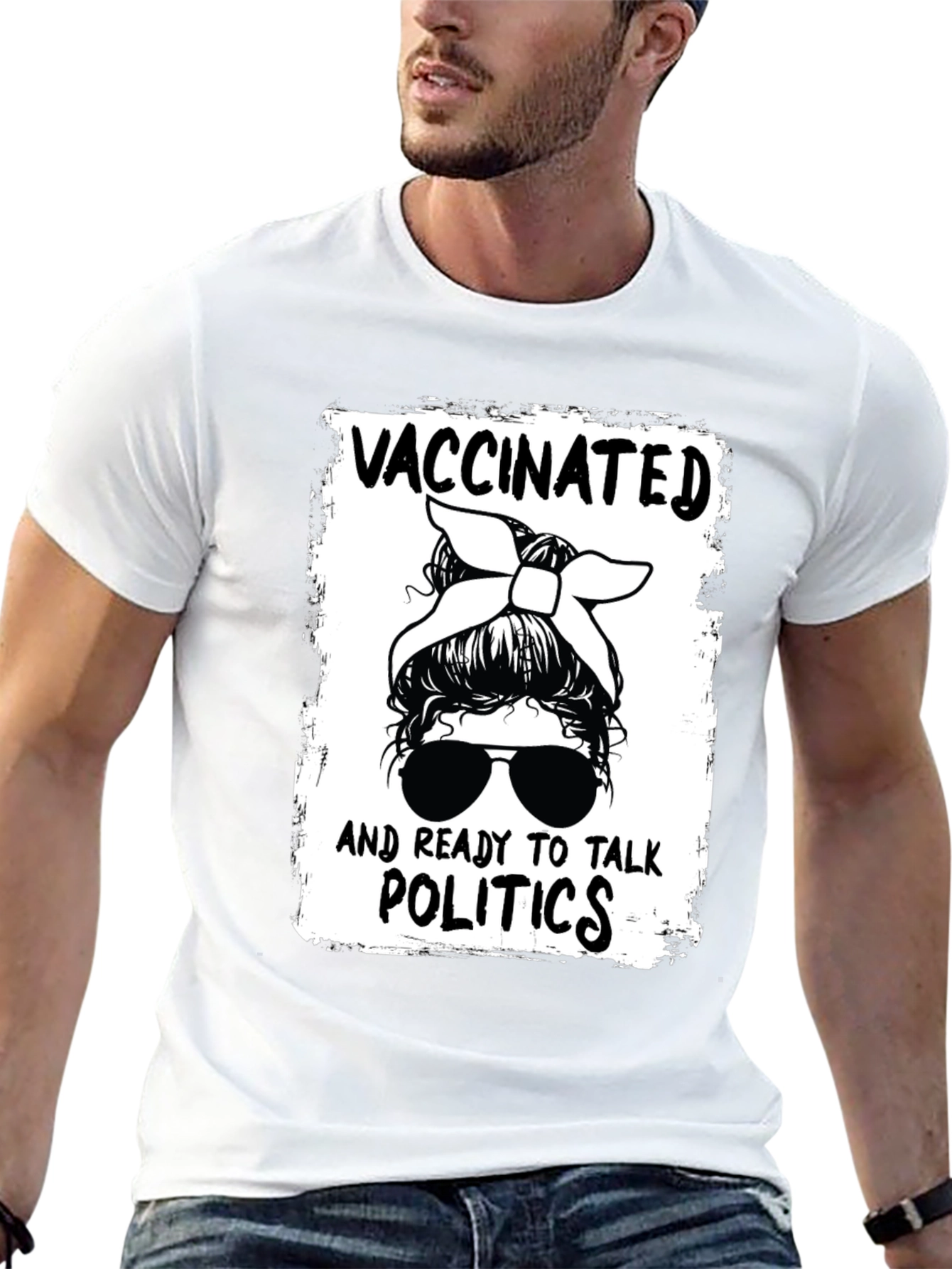 Vaccinated and Ready to Talk Politics Graphic Tee