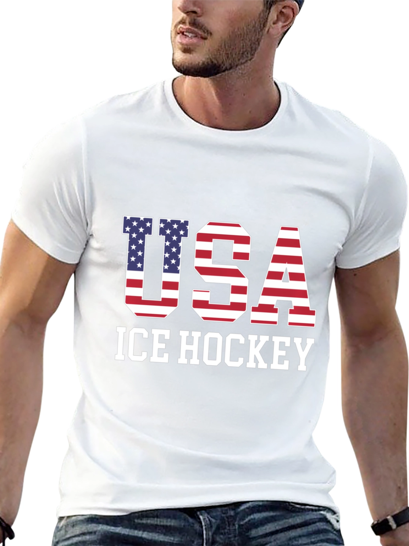 USA Ice Hockey Graphic T-Shirt
