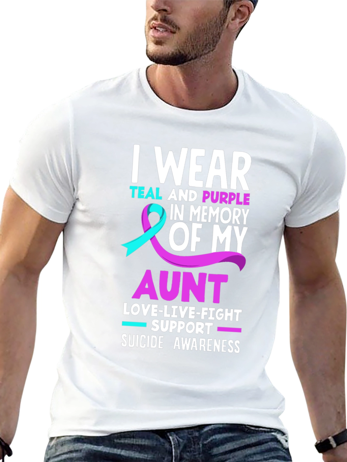 Teal & Purple Suicide Awareness T-Shirt
