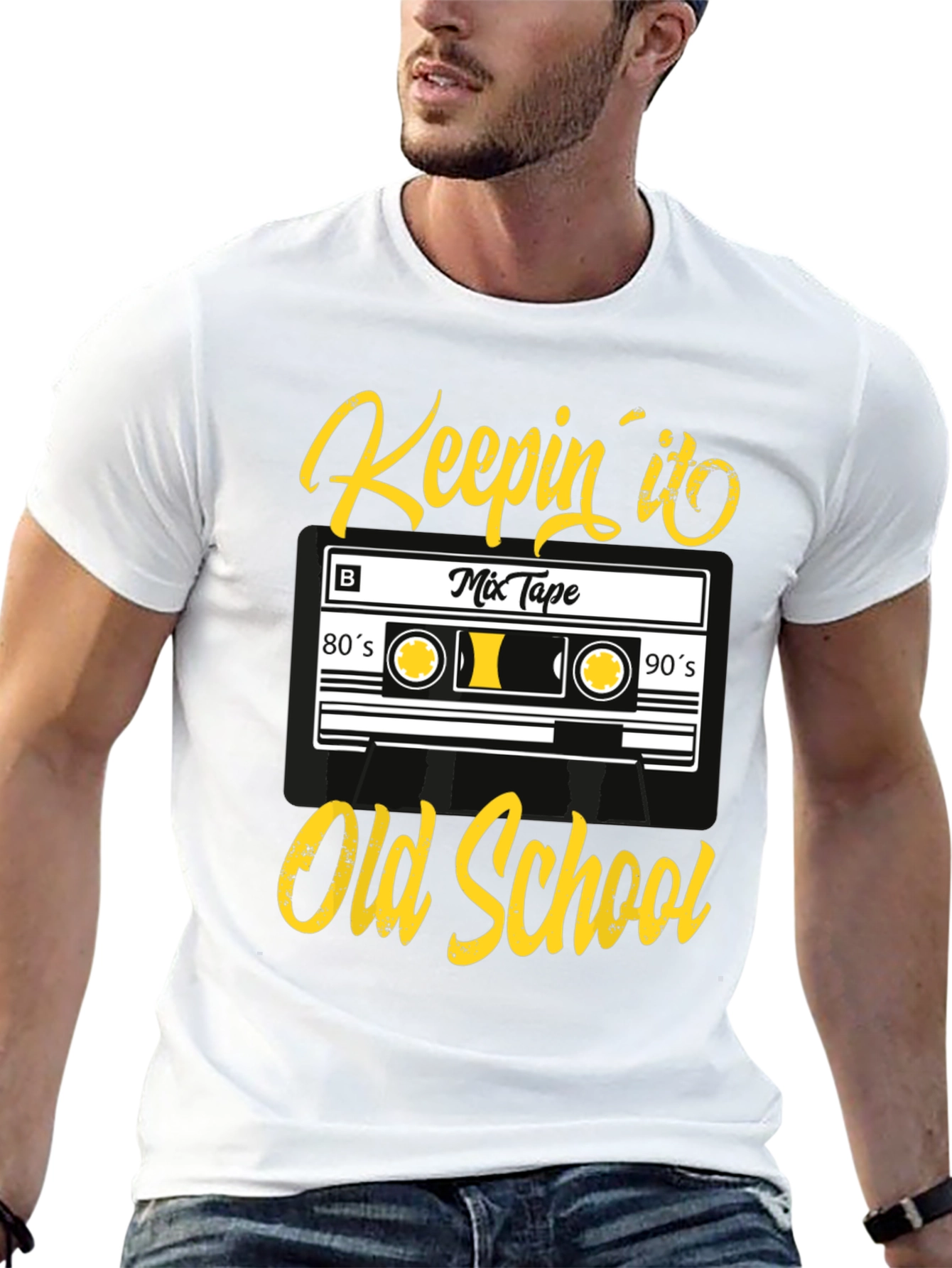 Keepin it Old School Cassette Tape Graphic Tee