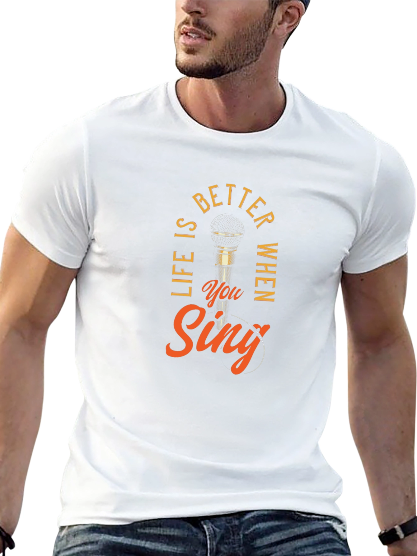 Life Is Better When You Sing Black T-Shirt