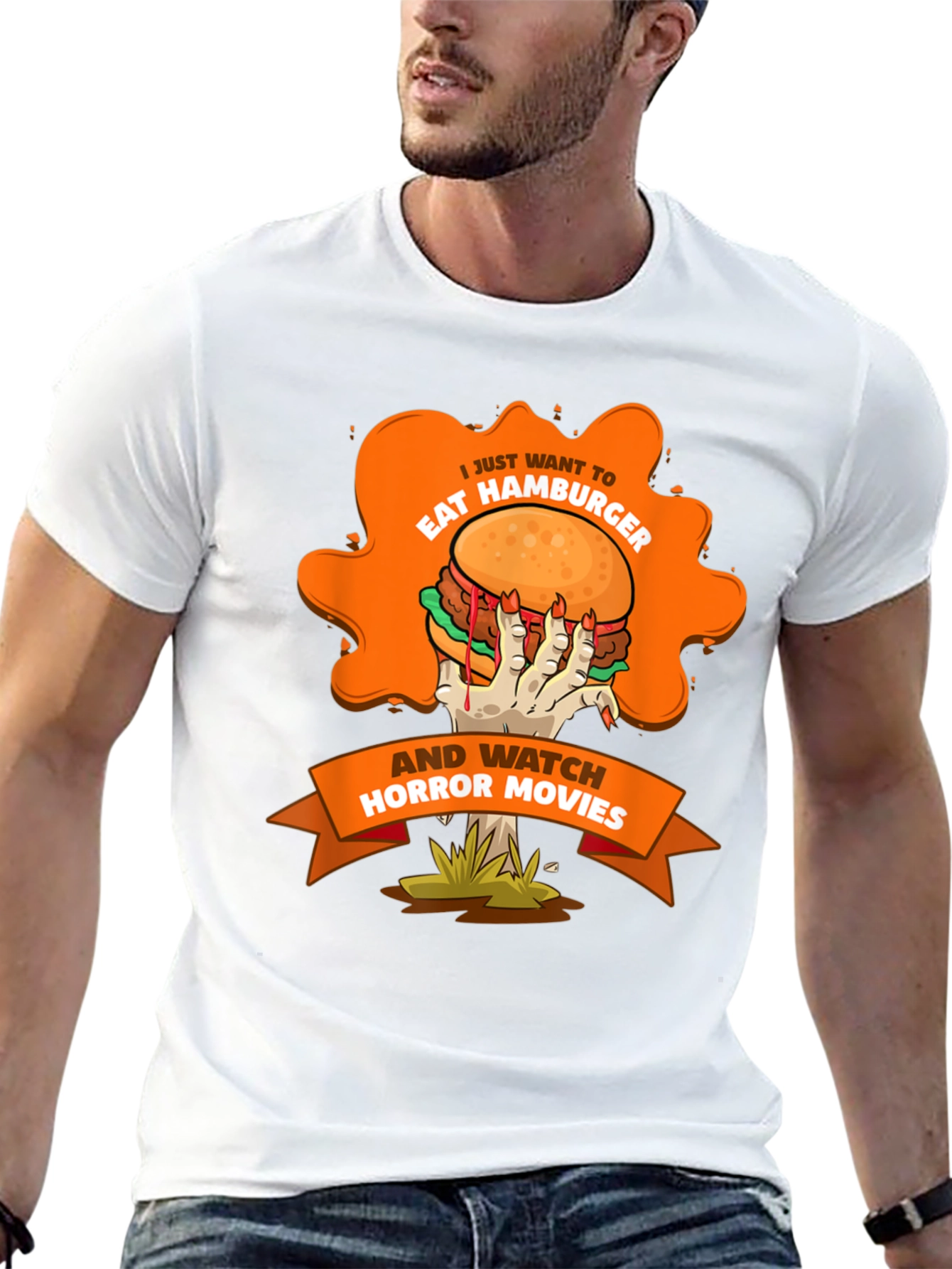Hamburger Horror Movie T-Shirt