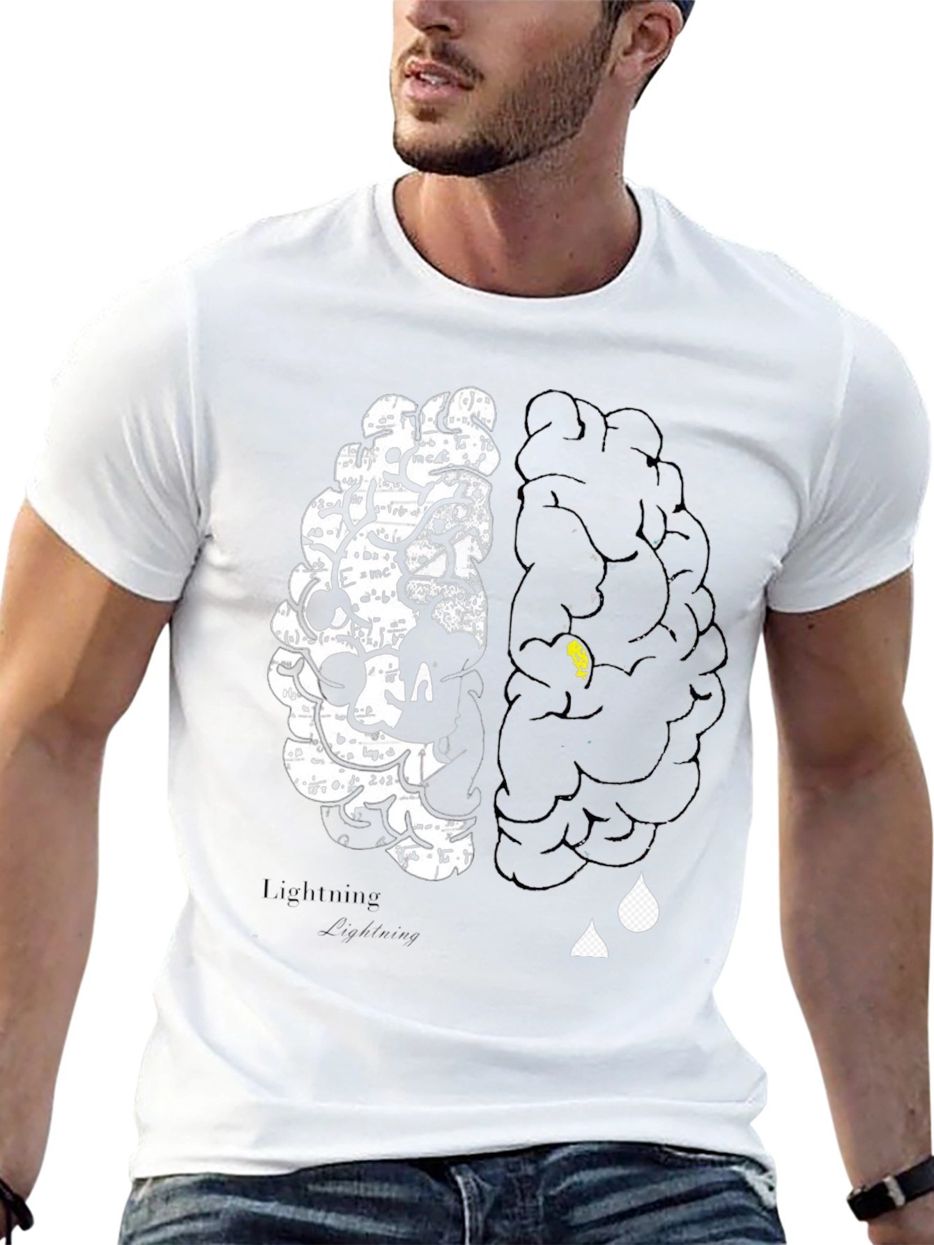 Brain Power T-Shirt - Left vs Right Brain Design