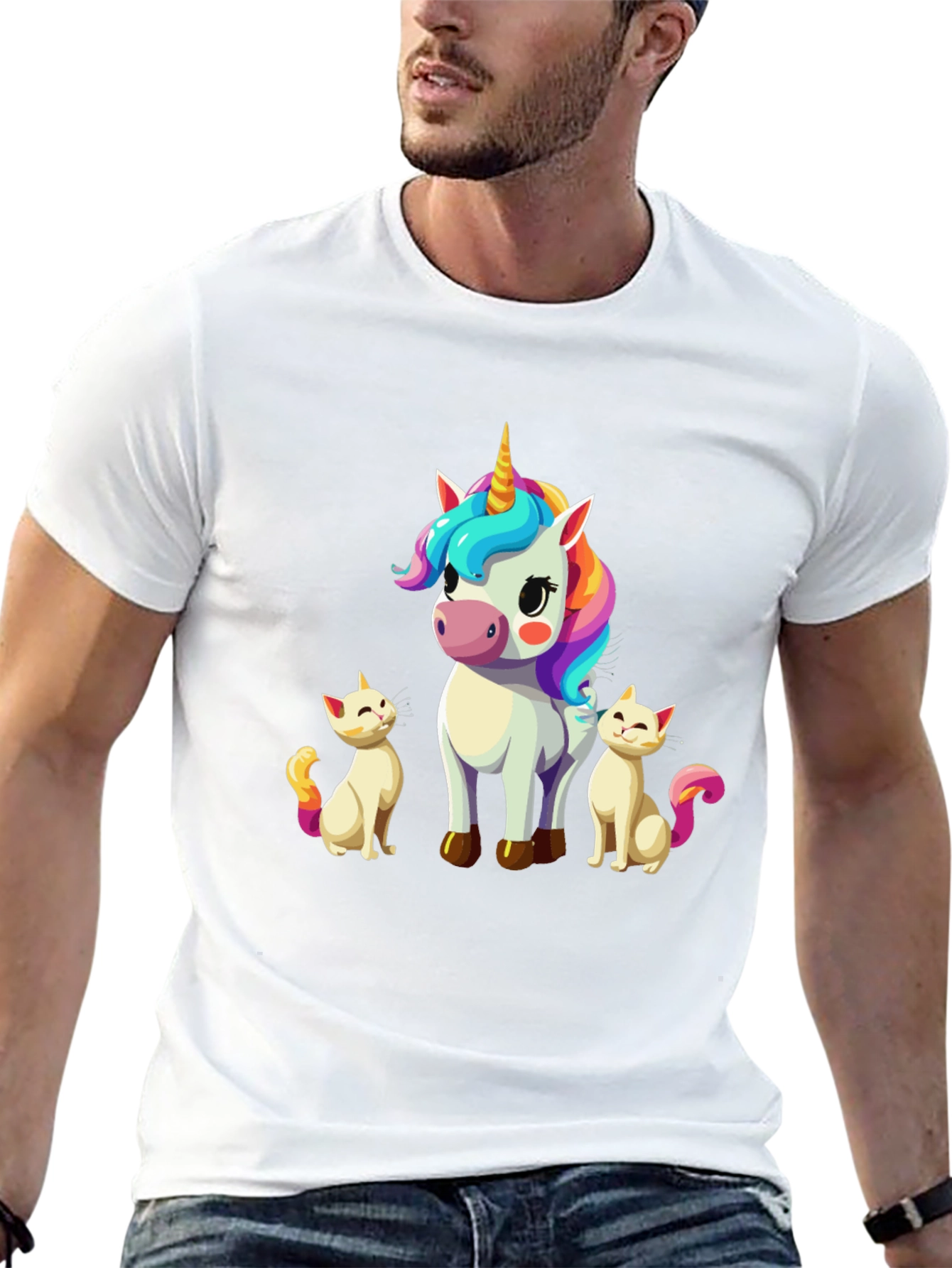 Unicorn & Kitties Graphic Tee