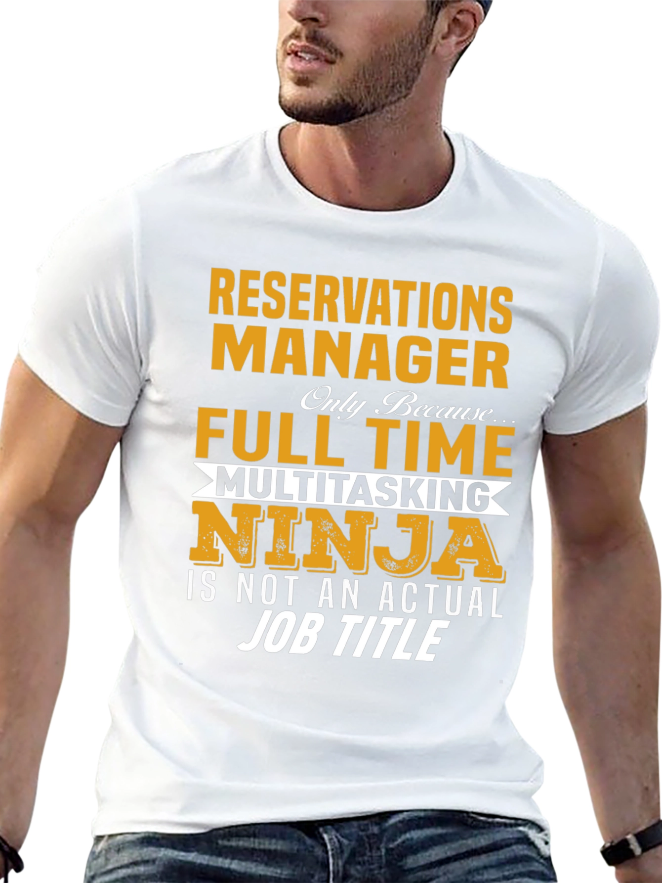 Reservations Manager Full Time Ninja T-Shirt