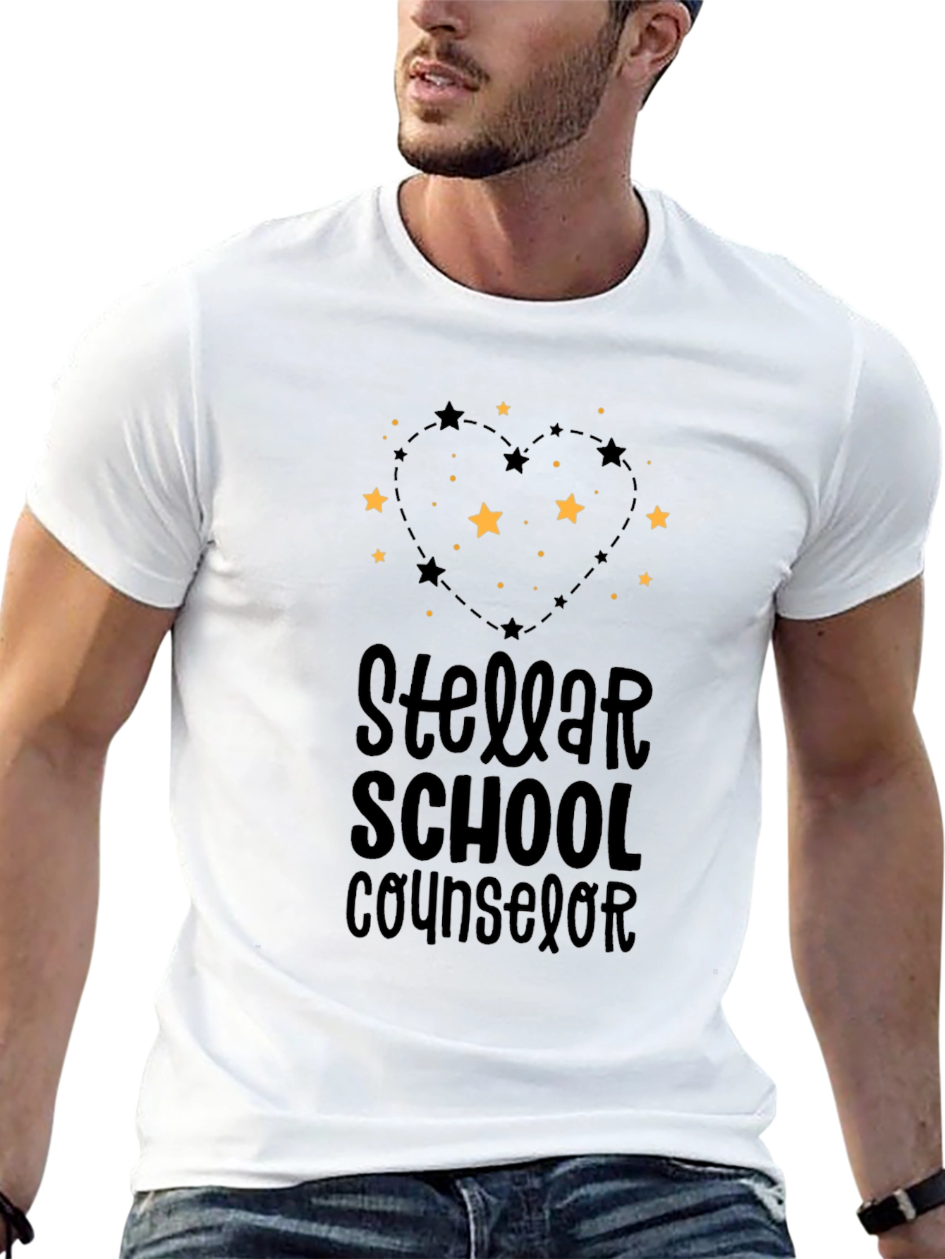 Stellar School Counselor Black T-Shirt