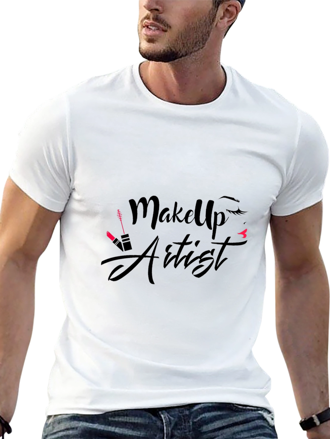 Makeup Artist Graphic T-Shirt - Black