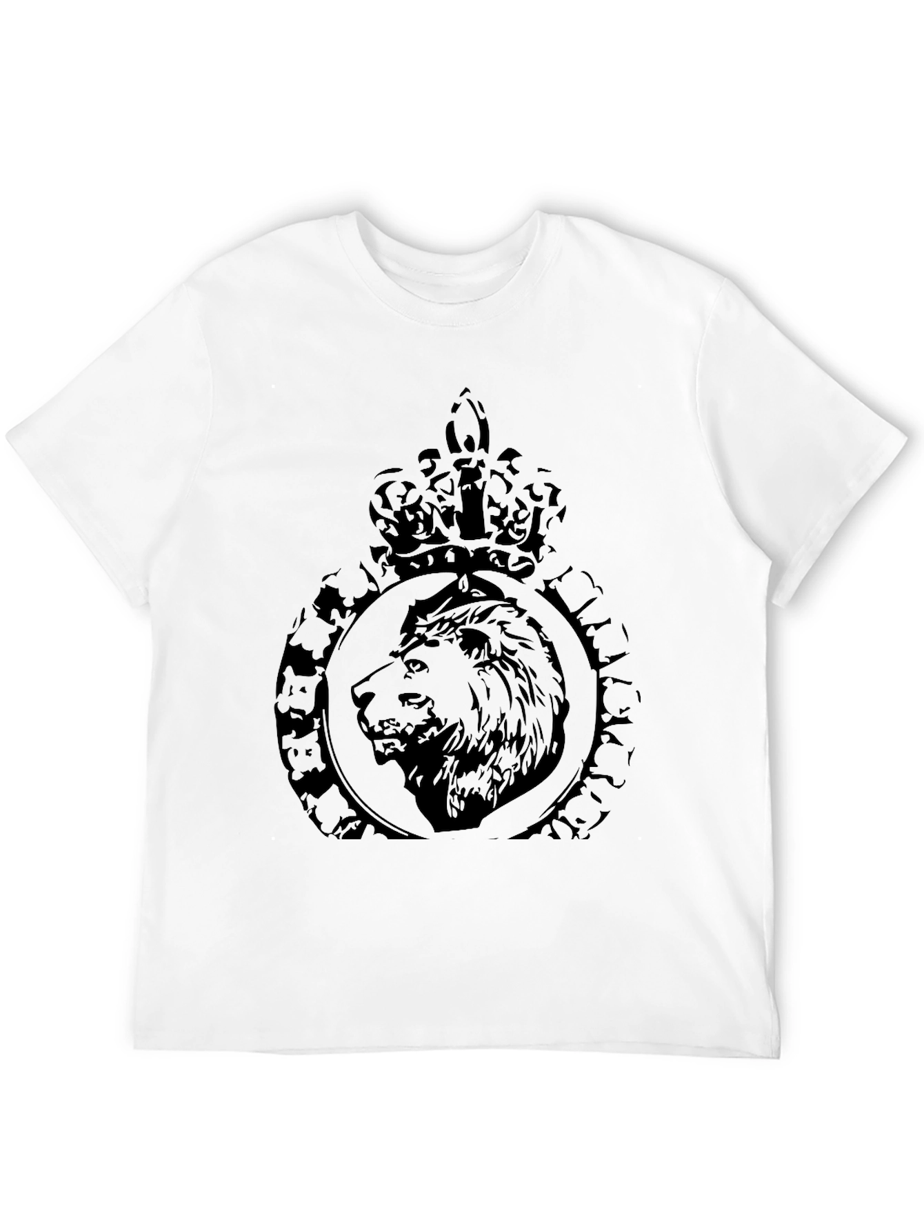 Lion Crest Graphic Black T-Shirt