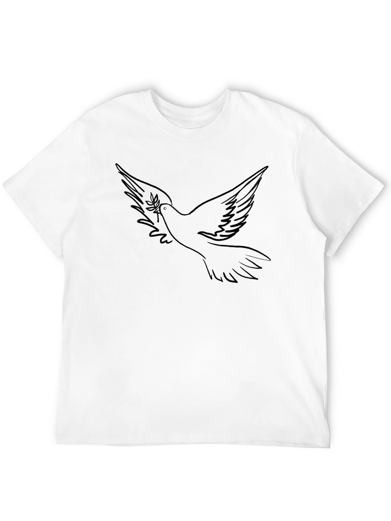 Dove Olive Branch Graphic Black T-Shirt