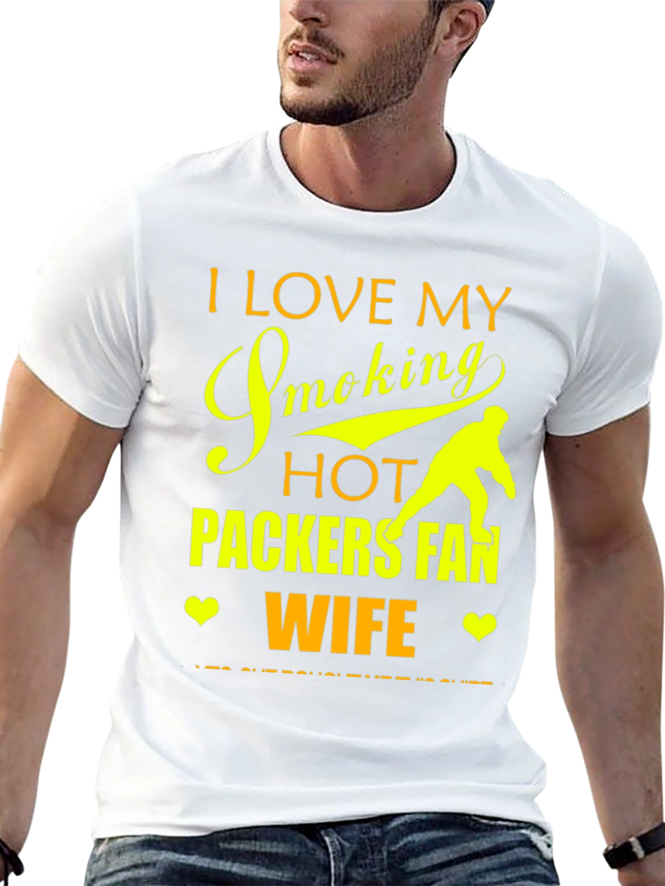 I Love My Smoking Hot Packers Fan Wife T-Shirt