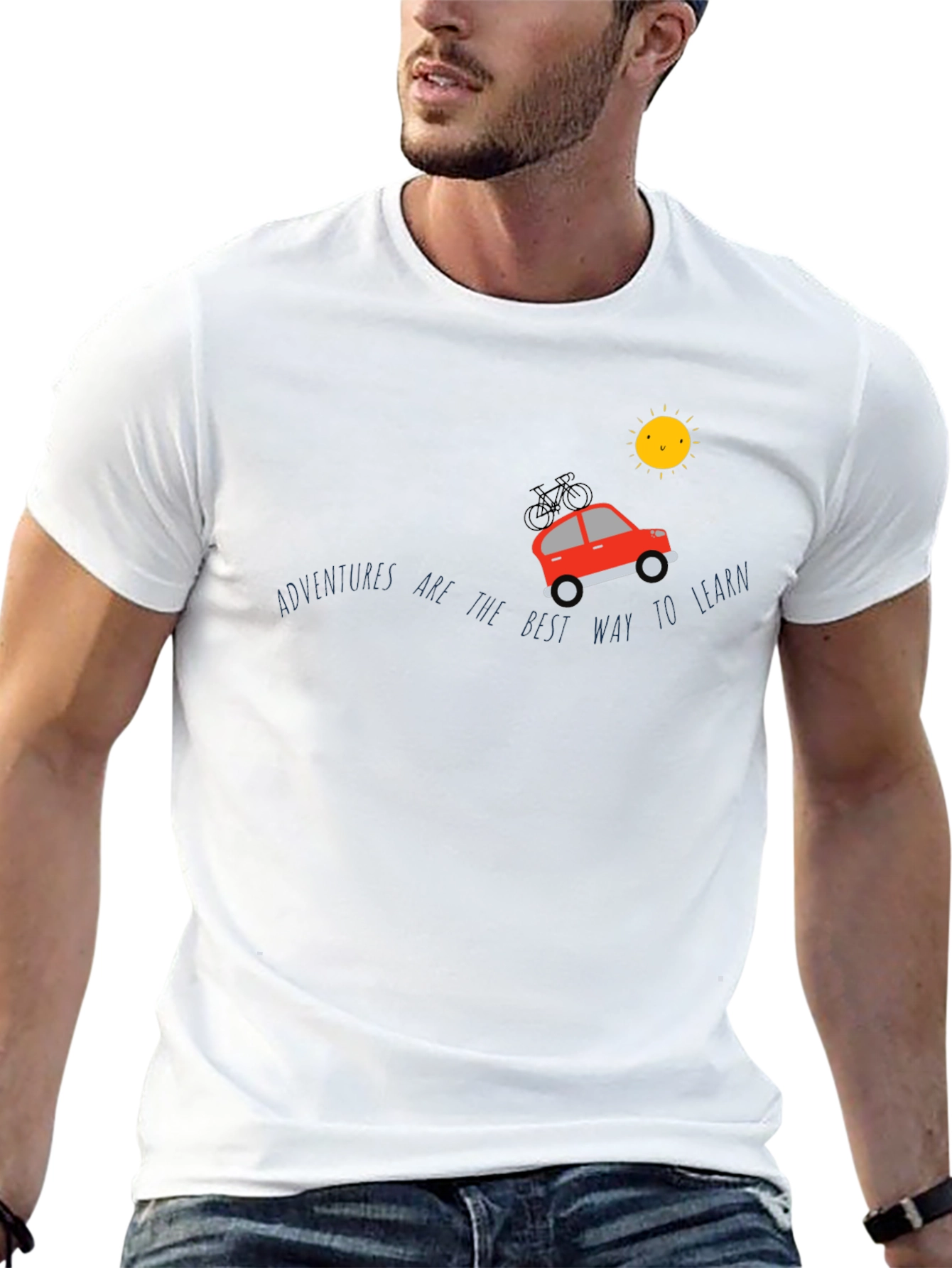 Adventure Awaits Graphic Tee - Black