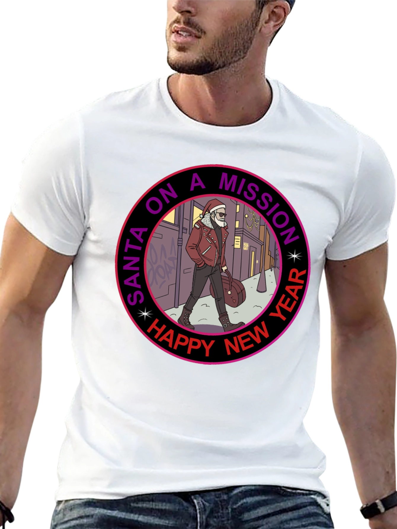 Santa on a Mission Graphic Tee
