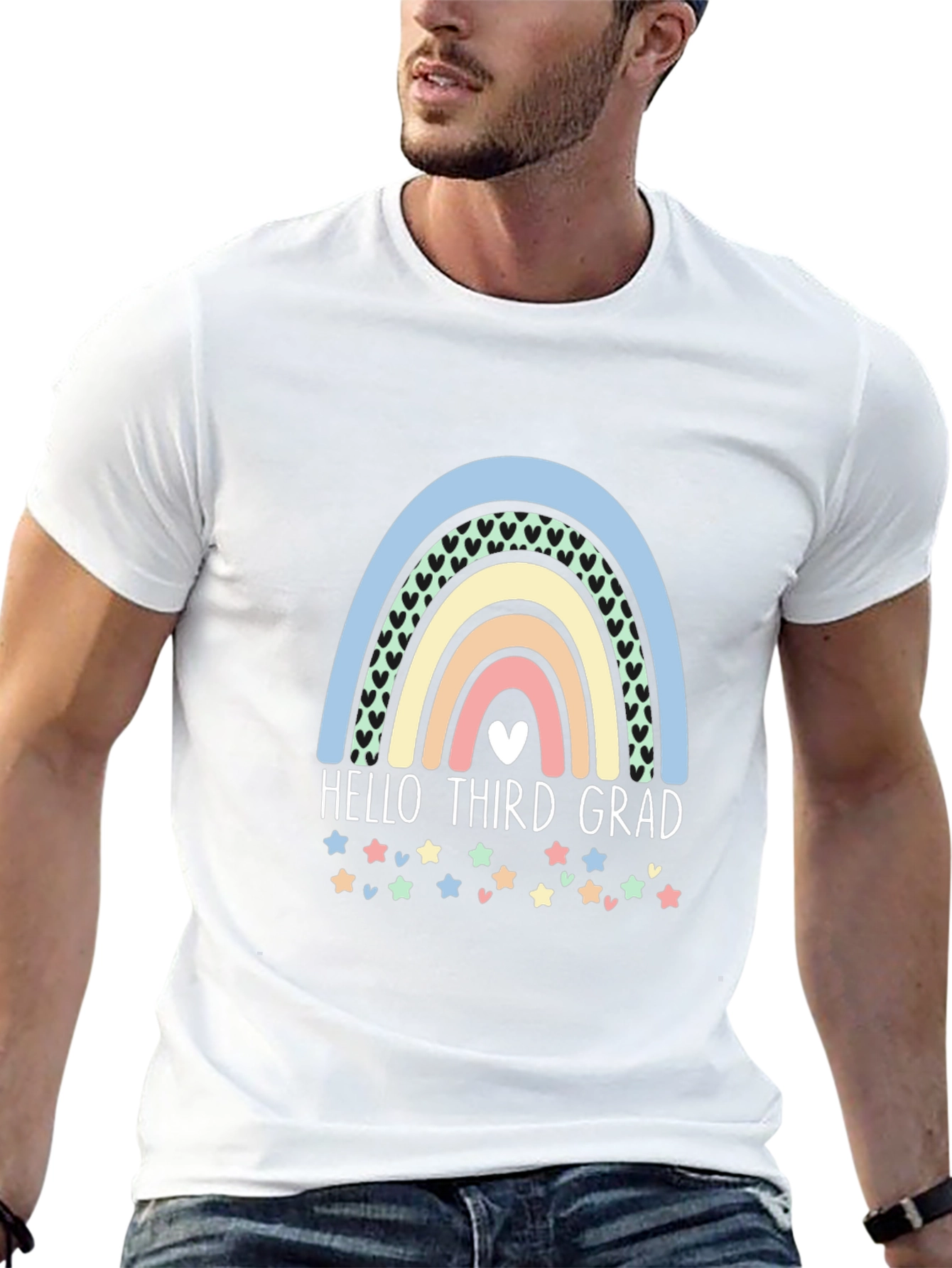 Hello Third Grade Rainbow T-Shirt