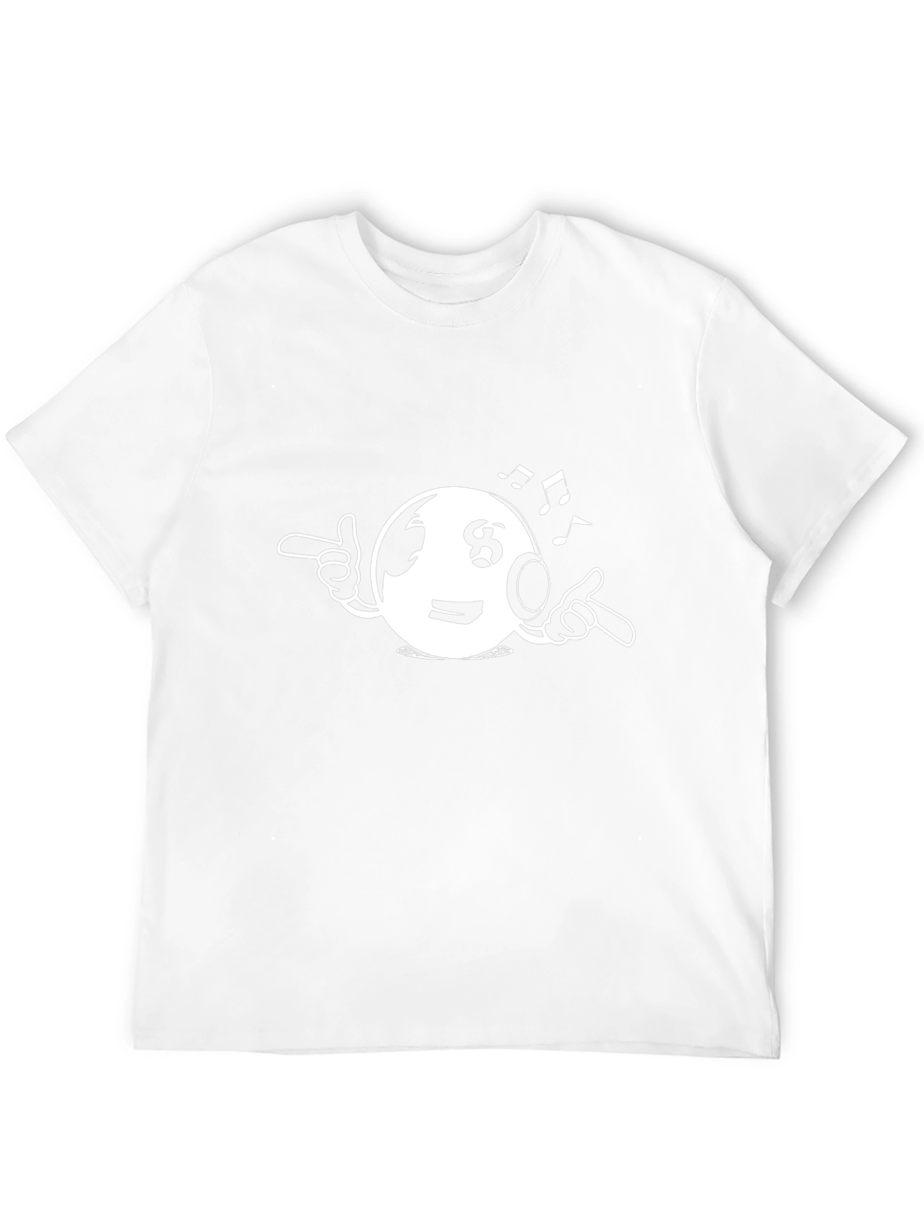 Funky Black Graphic Tee - DJ Eight Ball