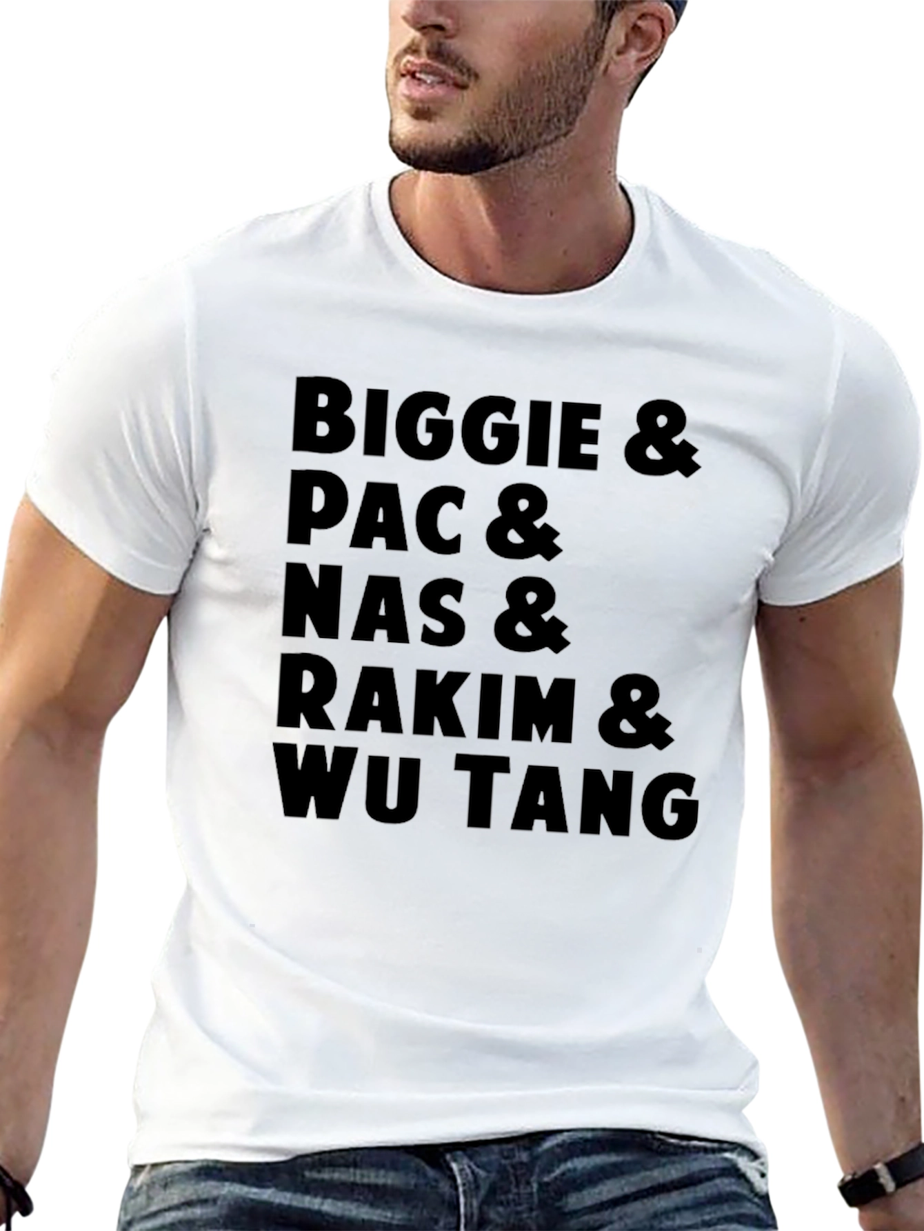 Biggie Pac Nas Rakim & Wu Tang Black T-Shirt