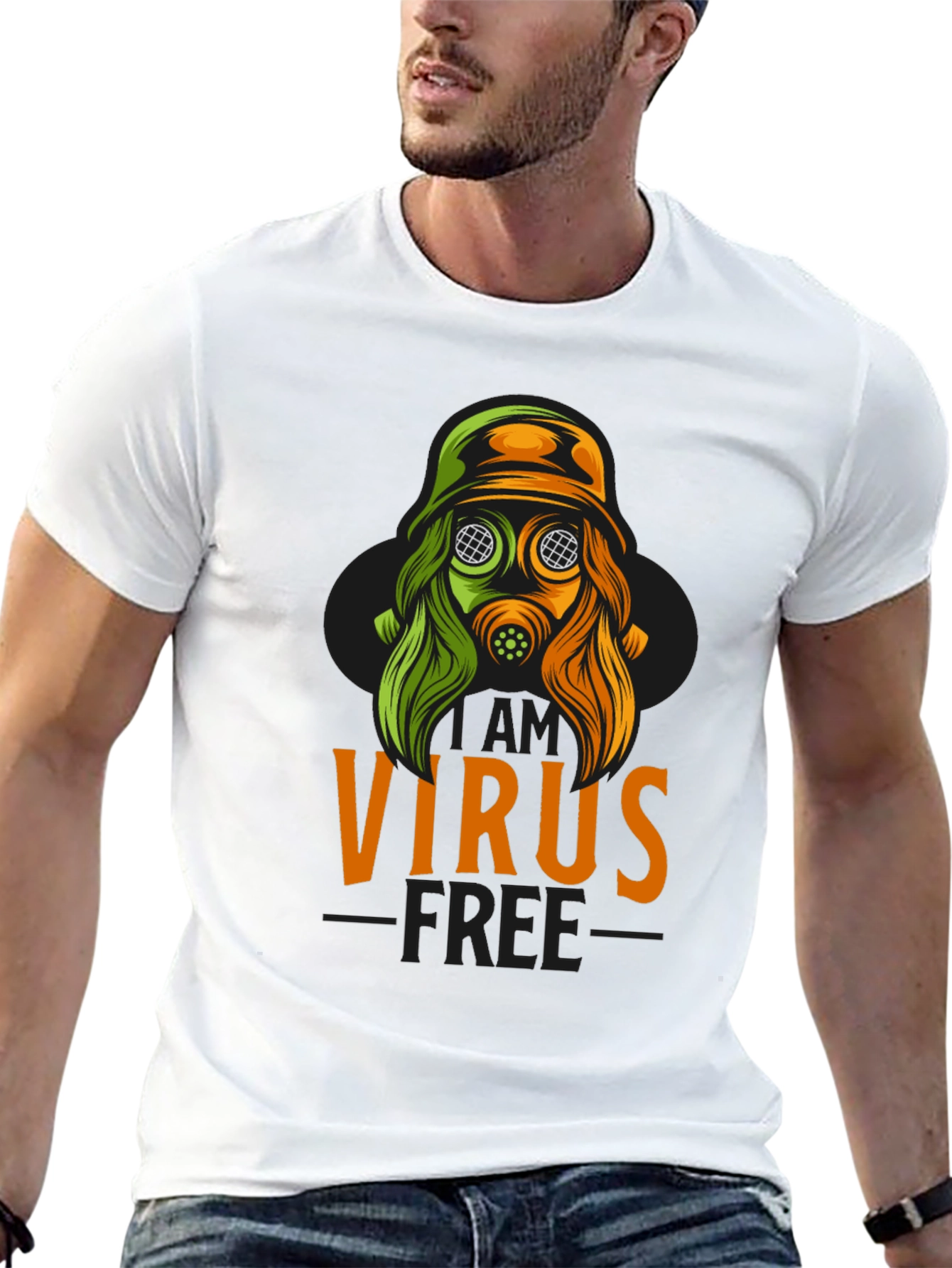 Virus Free Graphic T-Shirt