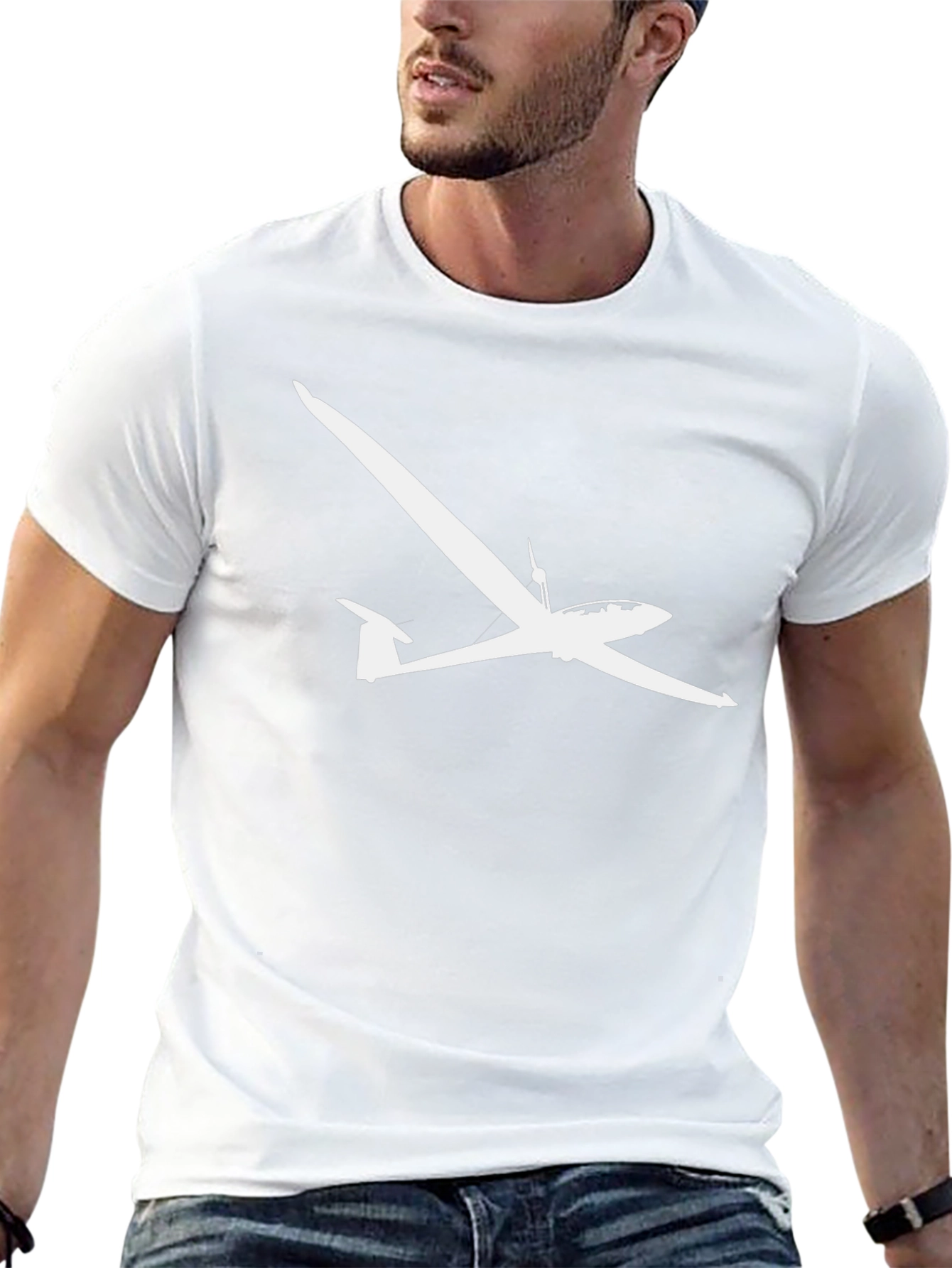 Glider Plane Graphic T-Shirt - Soaring Style