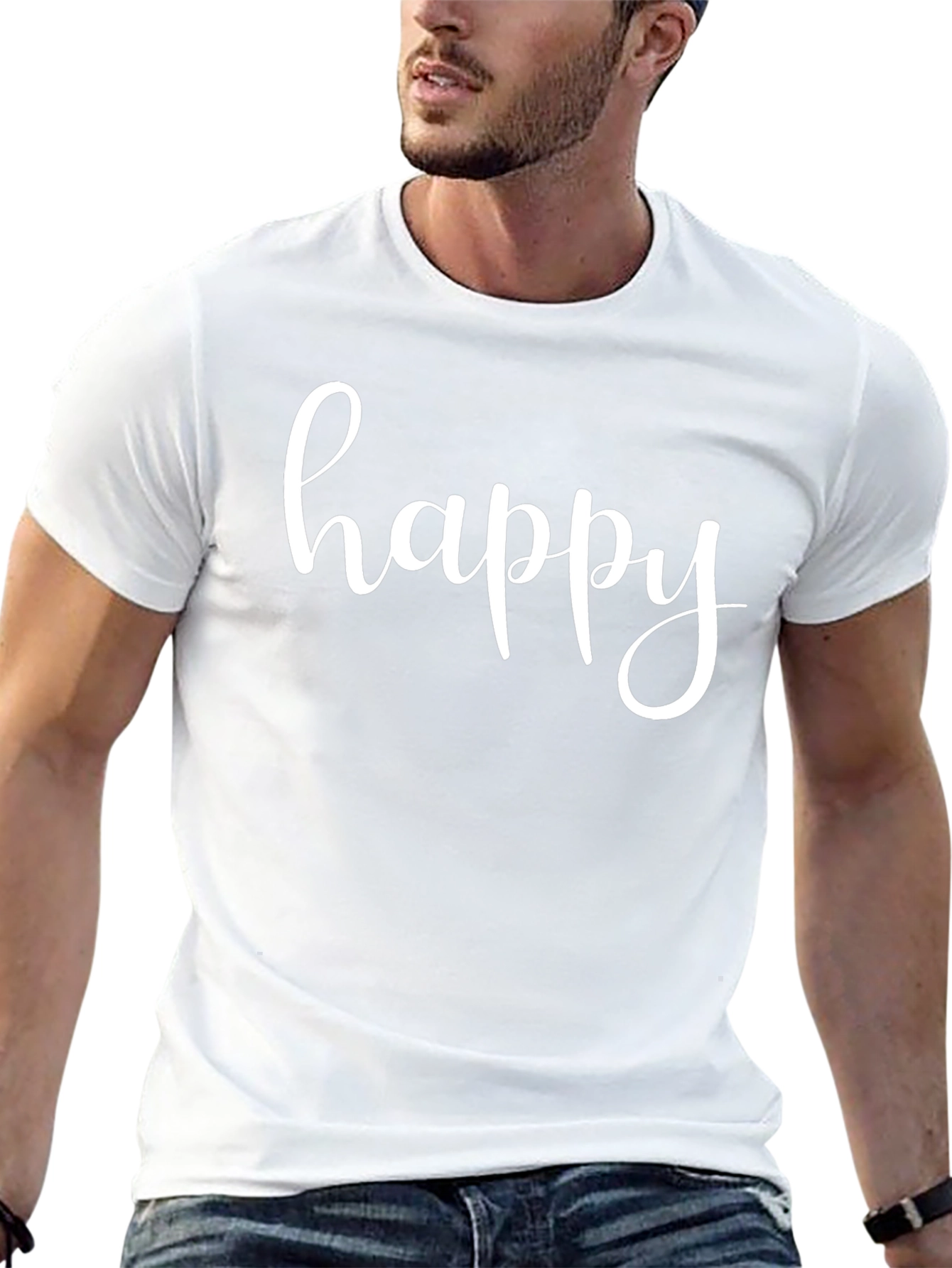 Happy Graphic Tee - Stylish & Comfortable