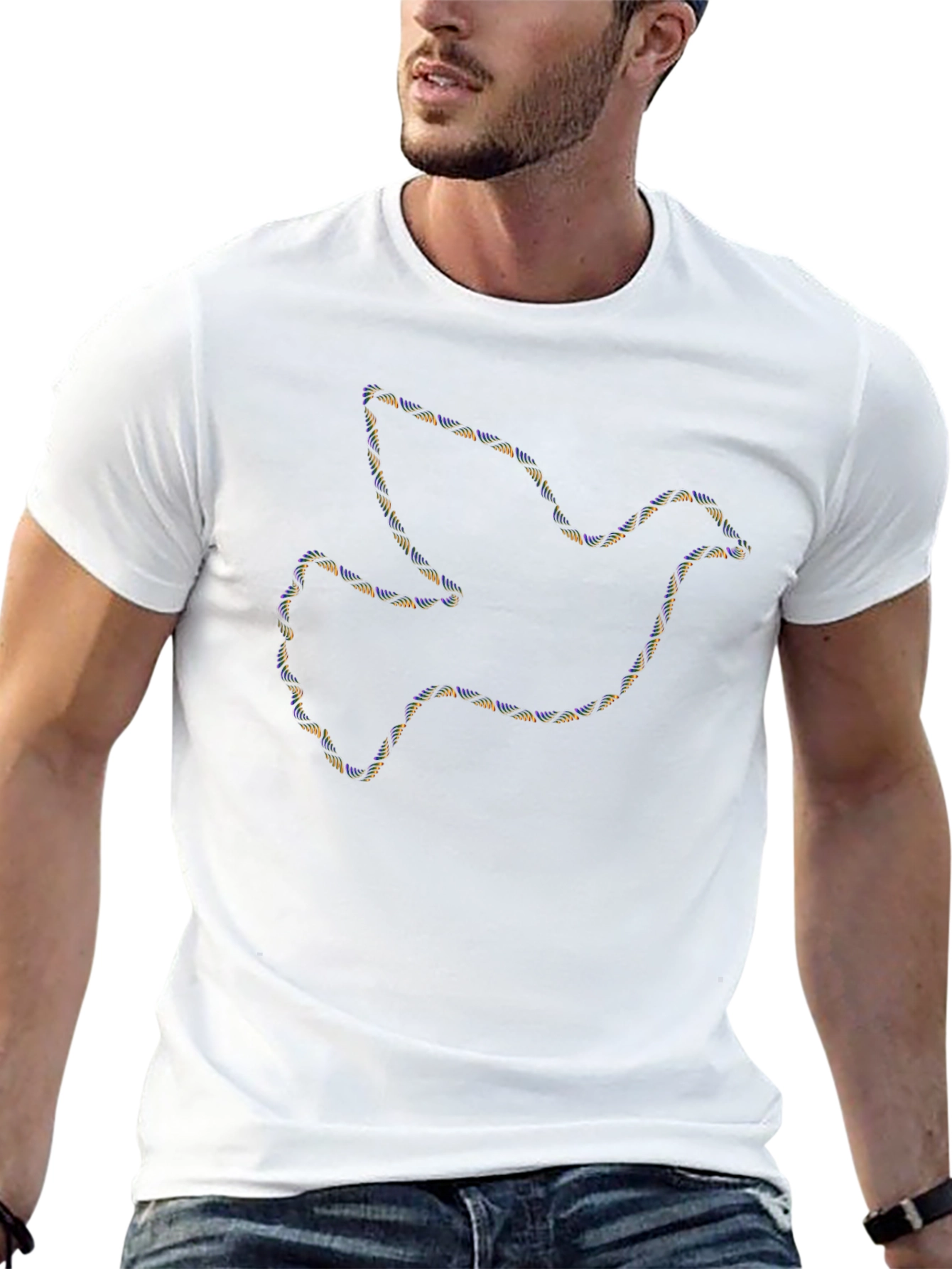 Dove DNA Graphic Print Black T-Shirt