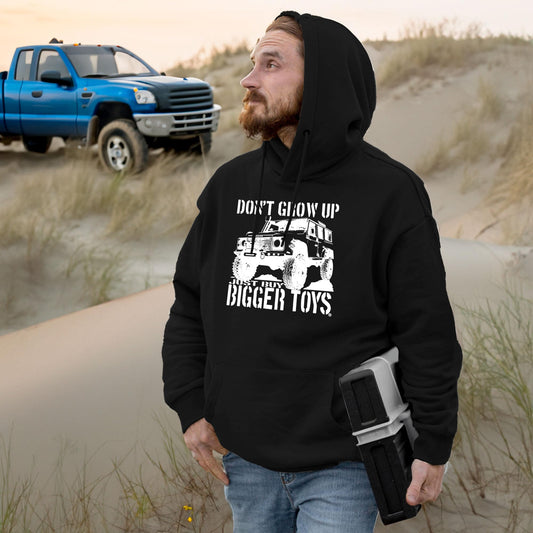 4x4 Hoodie - Buy Bigger Toys 4WD Off Road Vehicle Hoodies - 4 Wheel Drive Clothing Gift for Men - LR Series