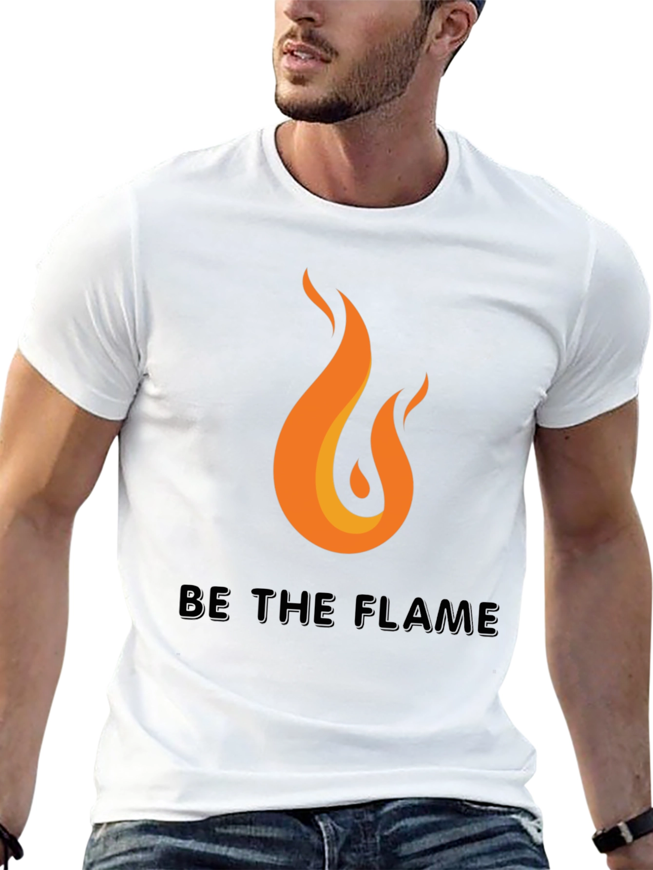 Be the Flame Graphic Tee - Black
