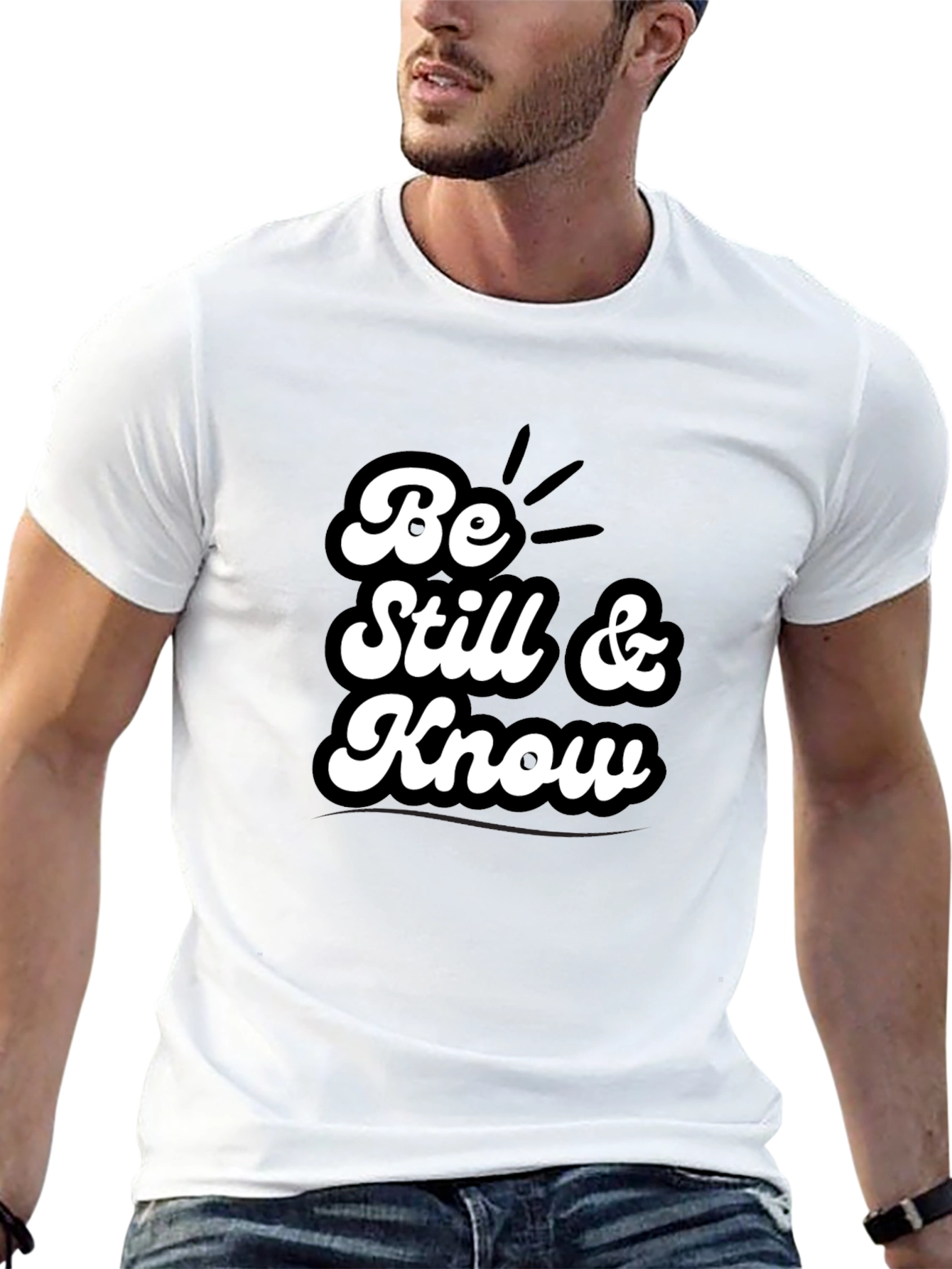 Be Still & Know T-Shirt - Black Graphic Tee
