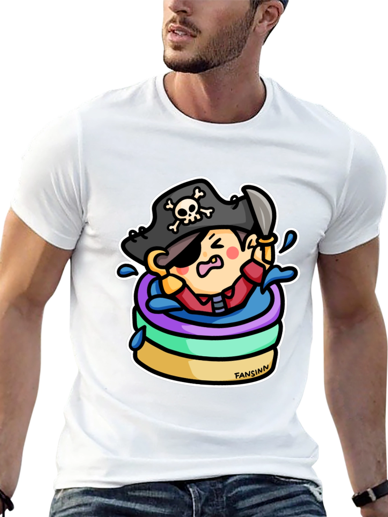 Pirate in a Kiddie Pool Graphic Tee