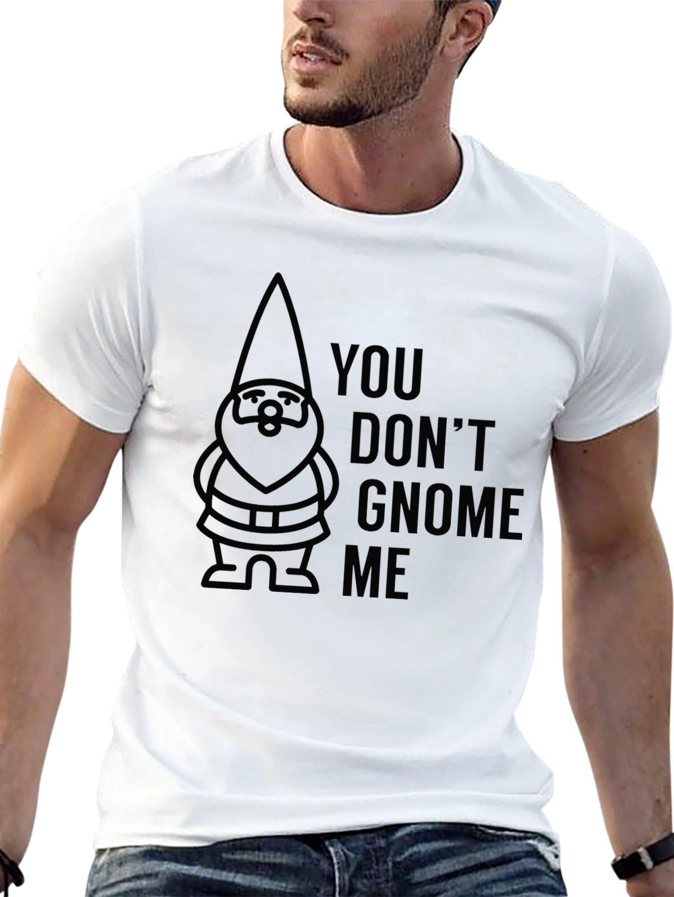 You Dont Gnome Me Black T-Shirt