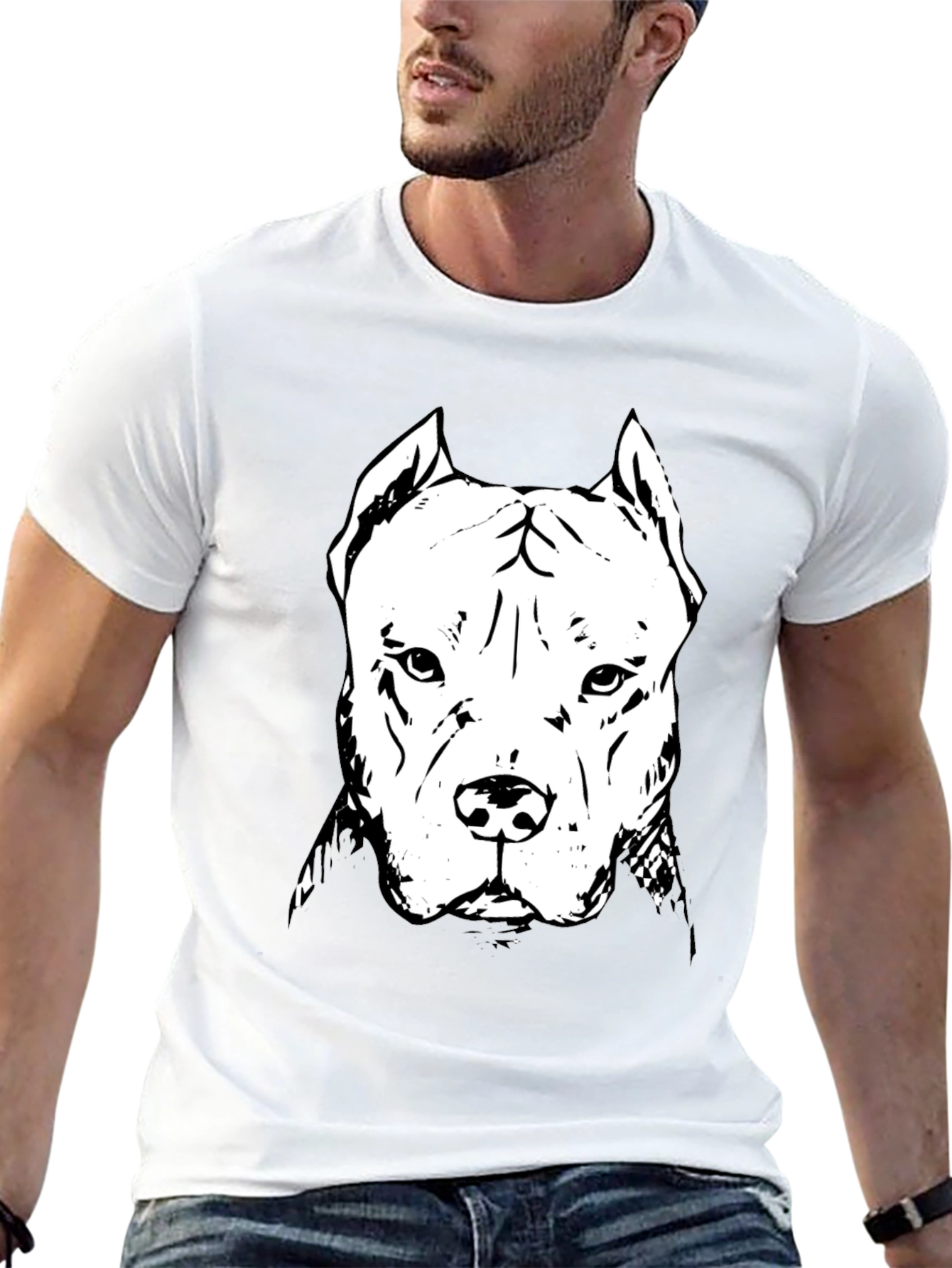 Pitbull Graphic Tee - Black Dog Lover Shirt