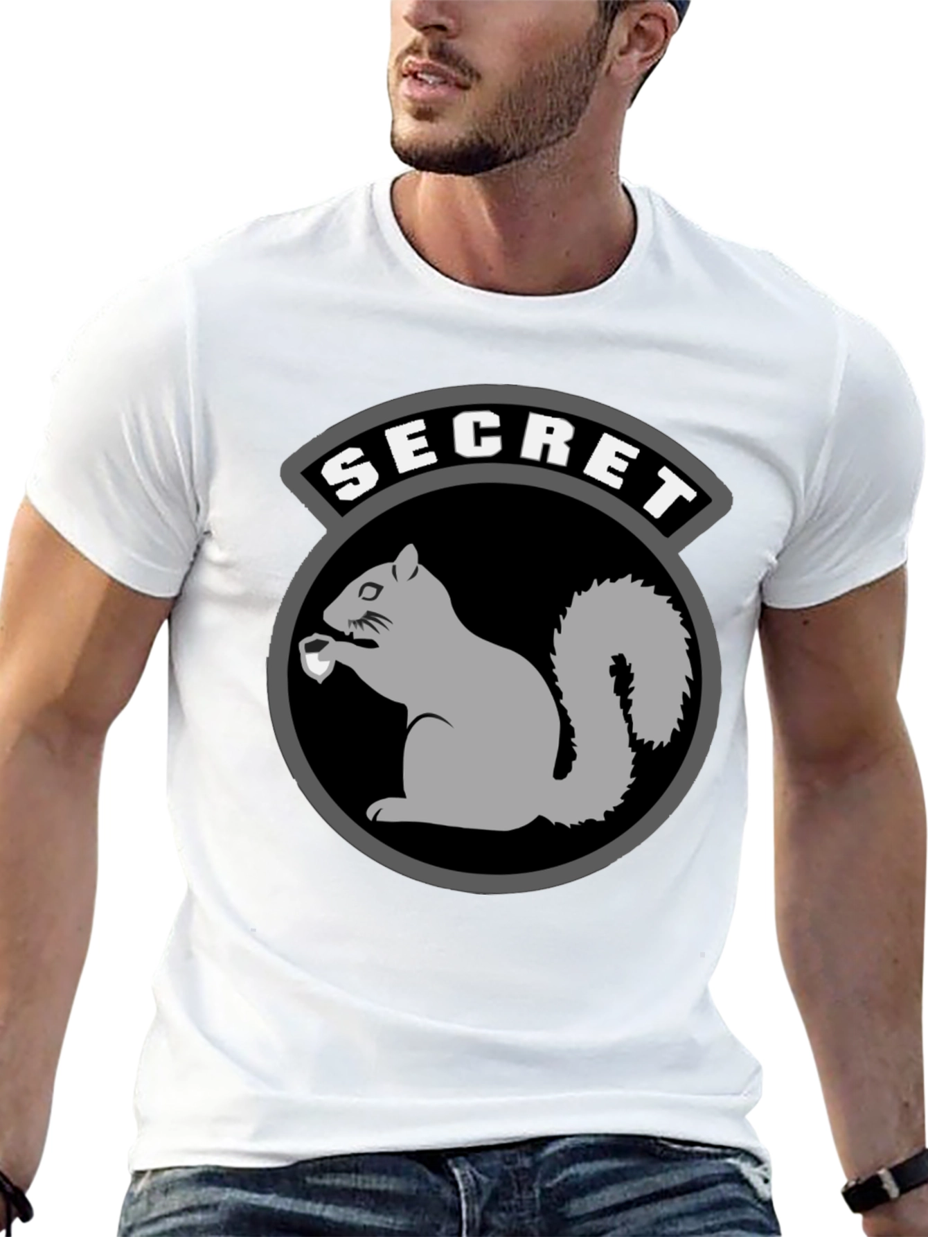 Secret Squirrel T-Shirt - Black Graphic Tee