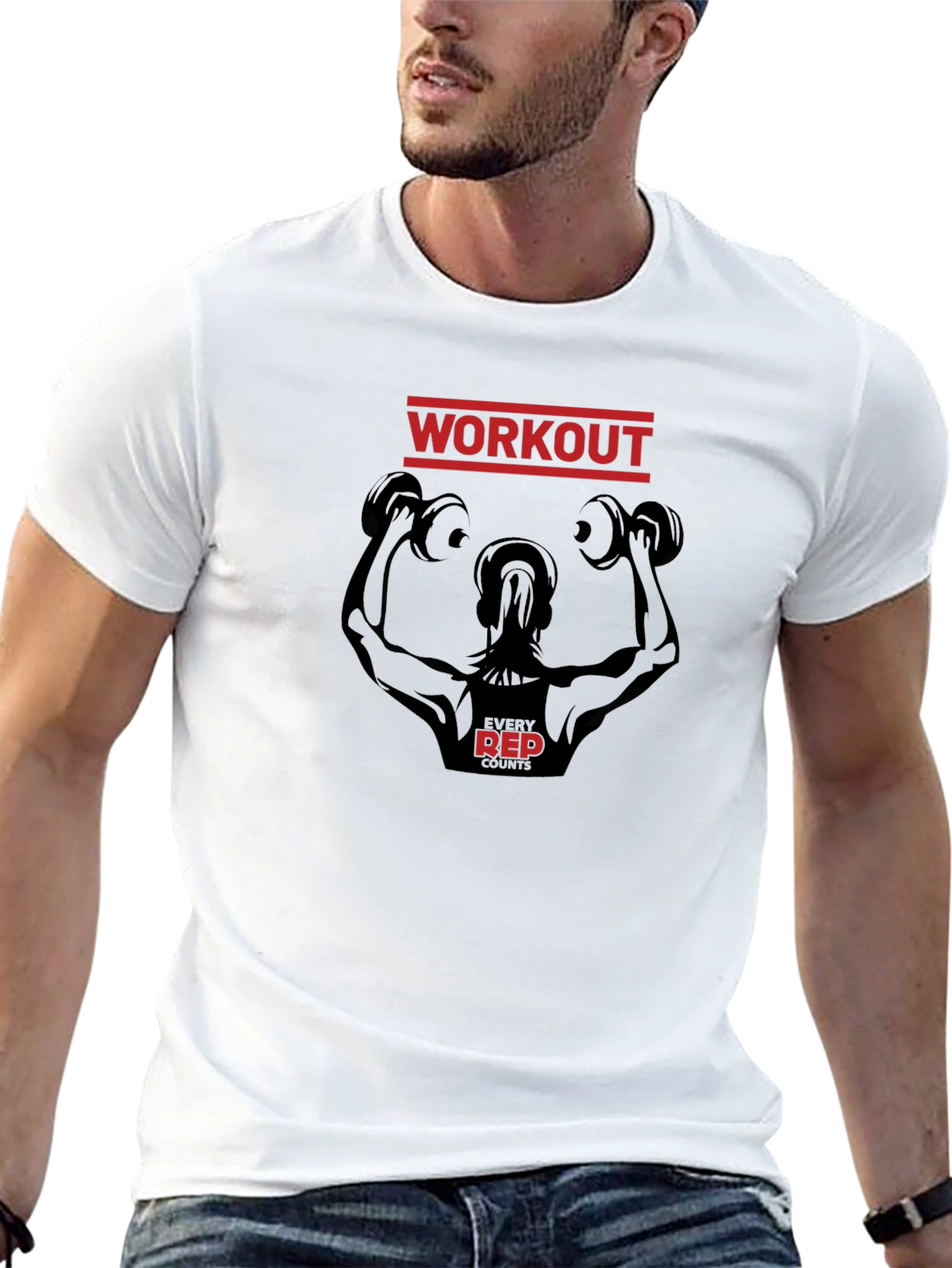 Workout T-Shirt: Every Rep Counts!