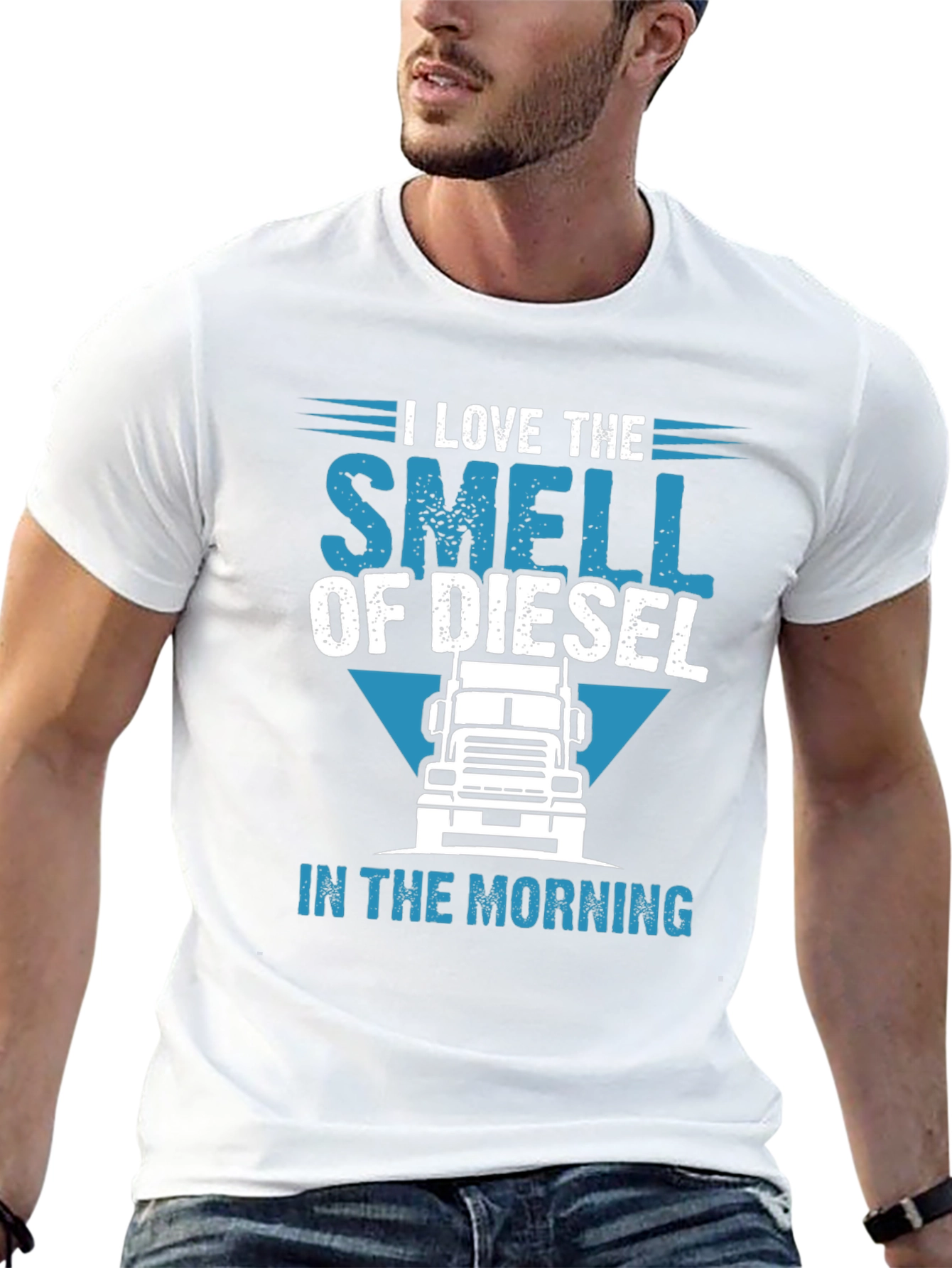 Diesel Smell Trucker T-Shirt - Morning Ride