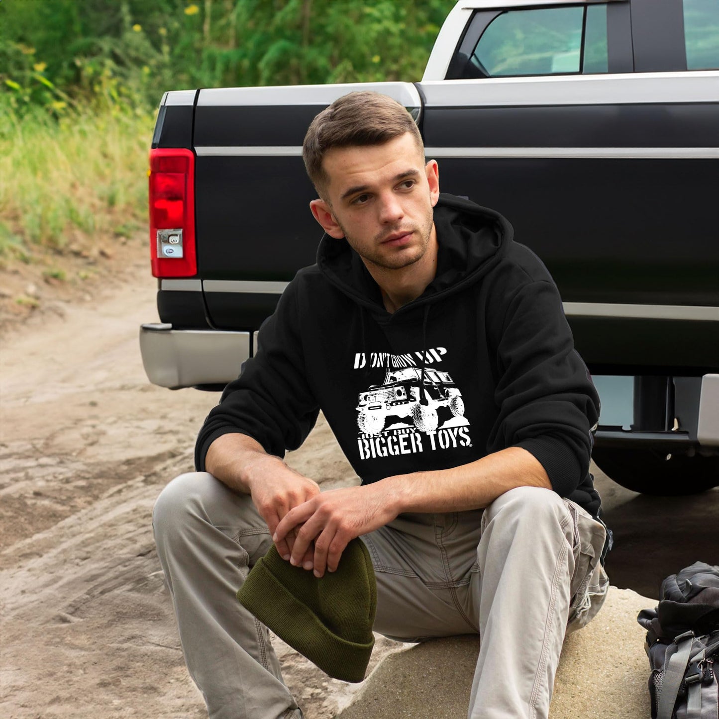 4x4 Hoodie - Buy Bigger Toys 4WD Off Road Vehicle Hoodies - 4 Wheel Drive Clothing Gift for Men - LR Series